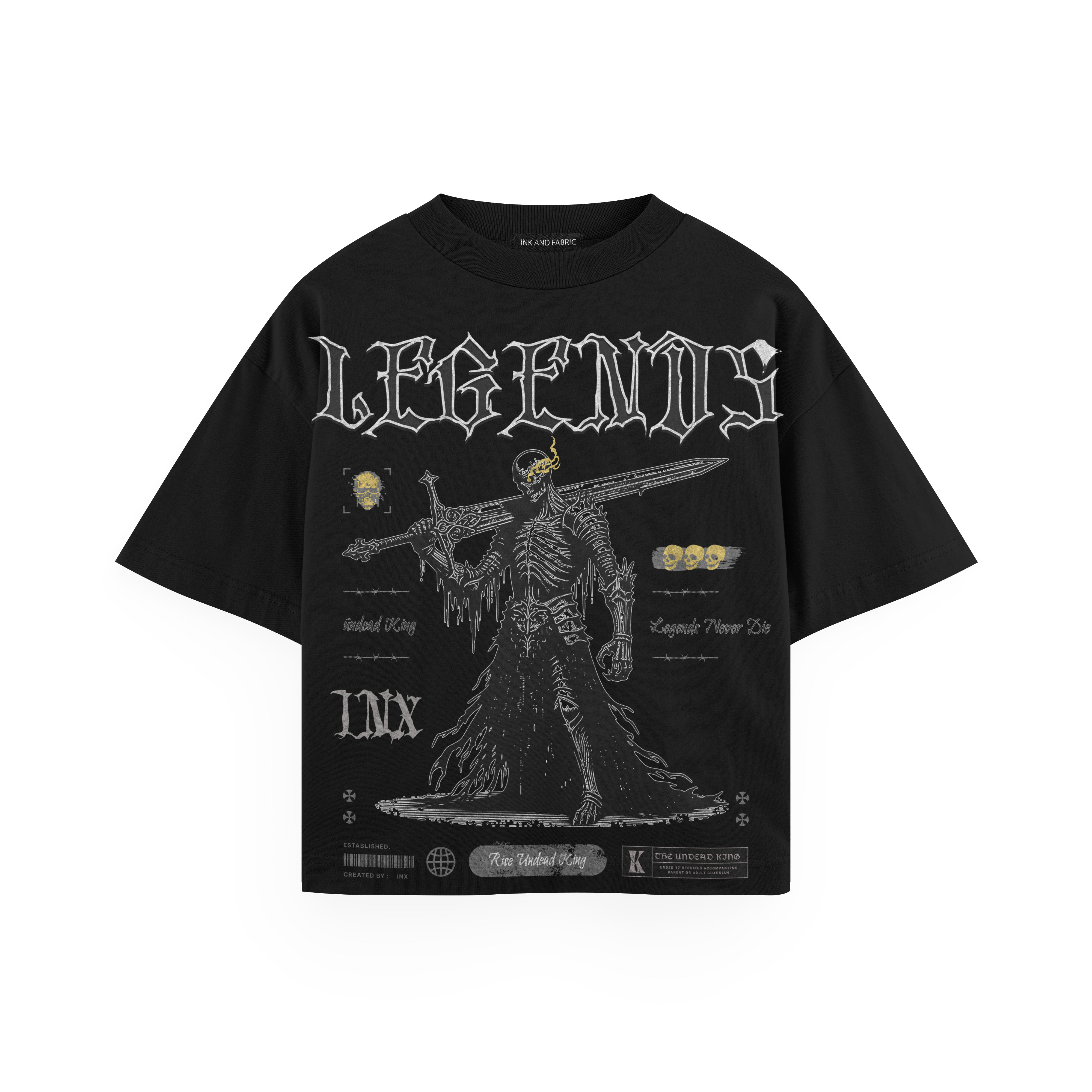 Legends Never Die Heavyweight Oversized T-Shirt – INX Collection