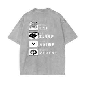 Life of an Anime Enthusiast Vintage Oversize T-Shirt