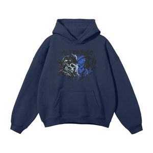 Alter Ego Blue Oversized Premium Hoodie Fleece Hoodie