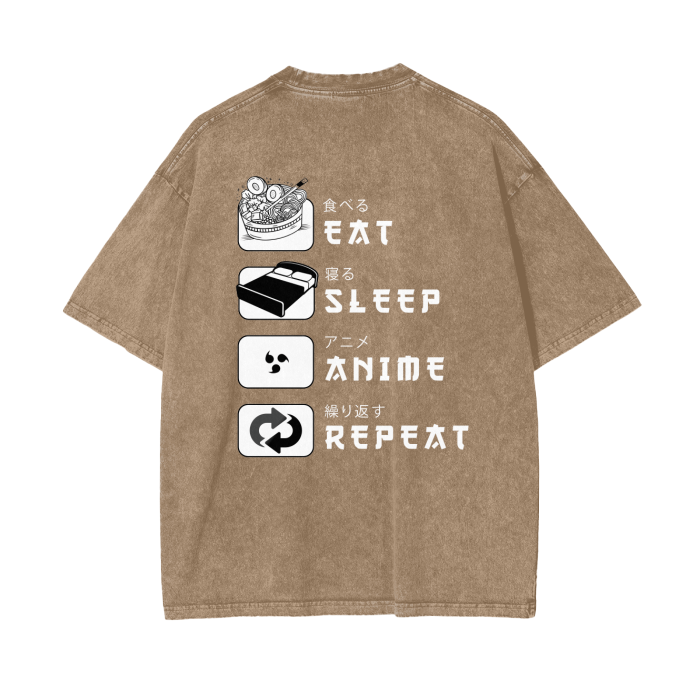 Life of an Anime Enthusiast Vintage Oversize T-Shirt