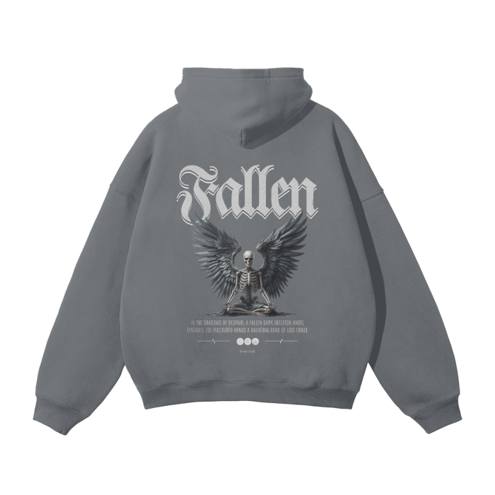 Fallen Angel Oversized Premium Fleece Hoodie