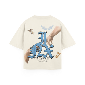 Angels Are Watching Oversized Heavyweight T-Shirt