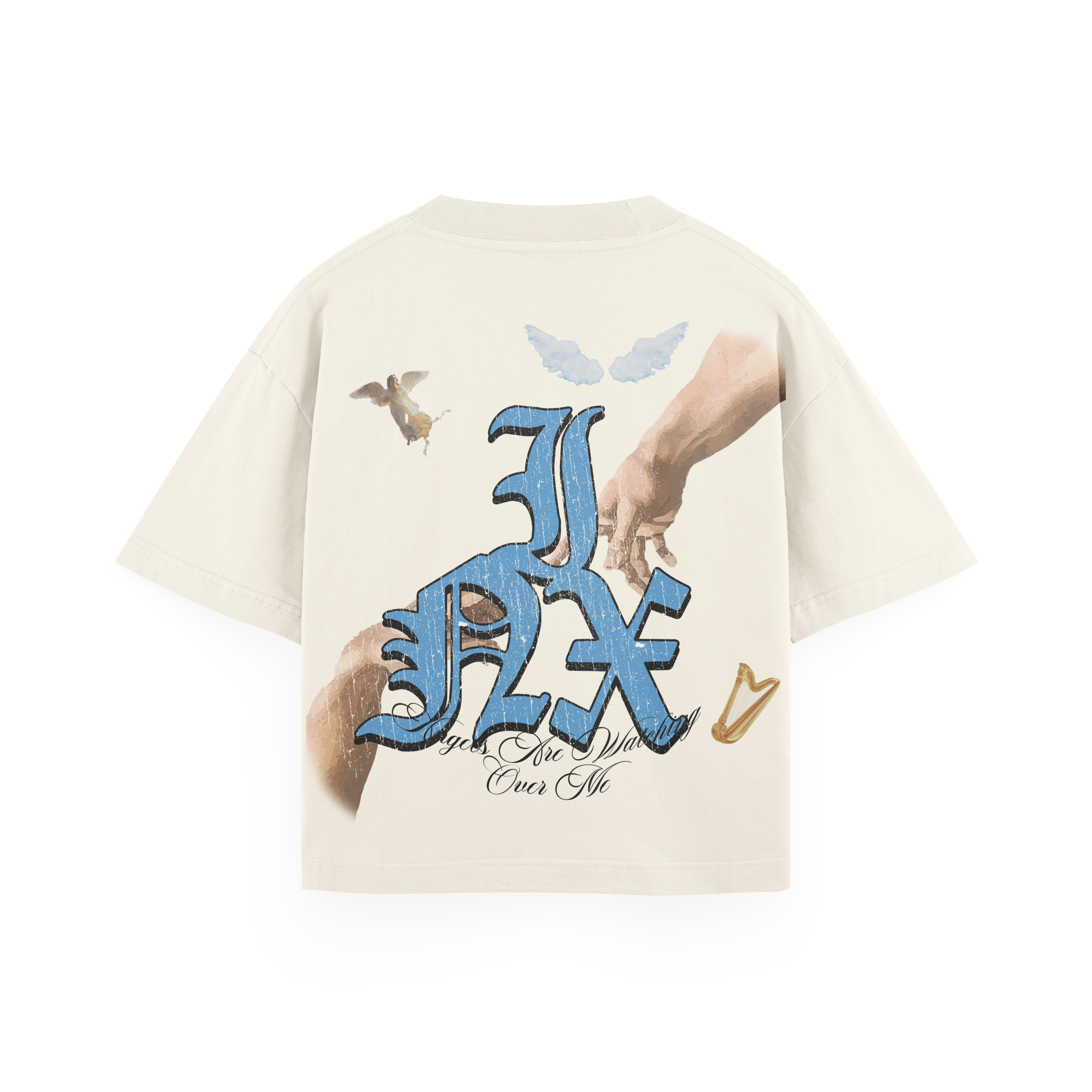 Angels Are Watching Oversized Heavyweight T-Shirt