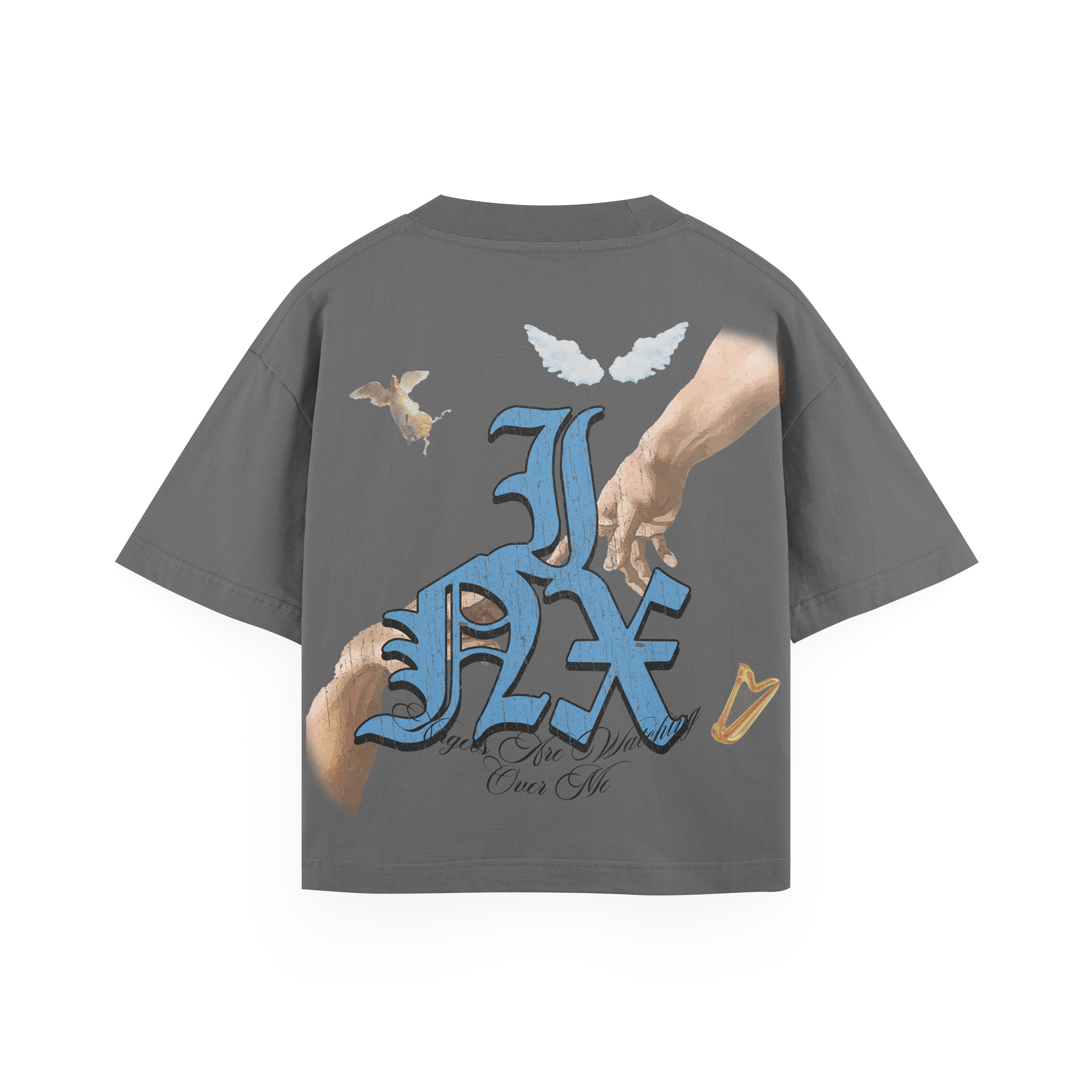 Angels Are Watching Oversized Heavyweight T-Shirt