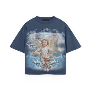 Angels Are Watching Oversized Heavyweight T-Shirt