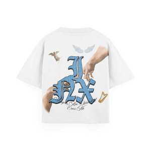 Angels Are Watching Oversized Heavyweight T-Shirt