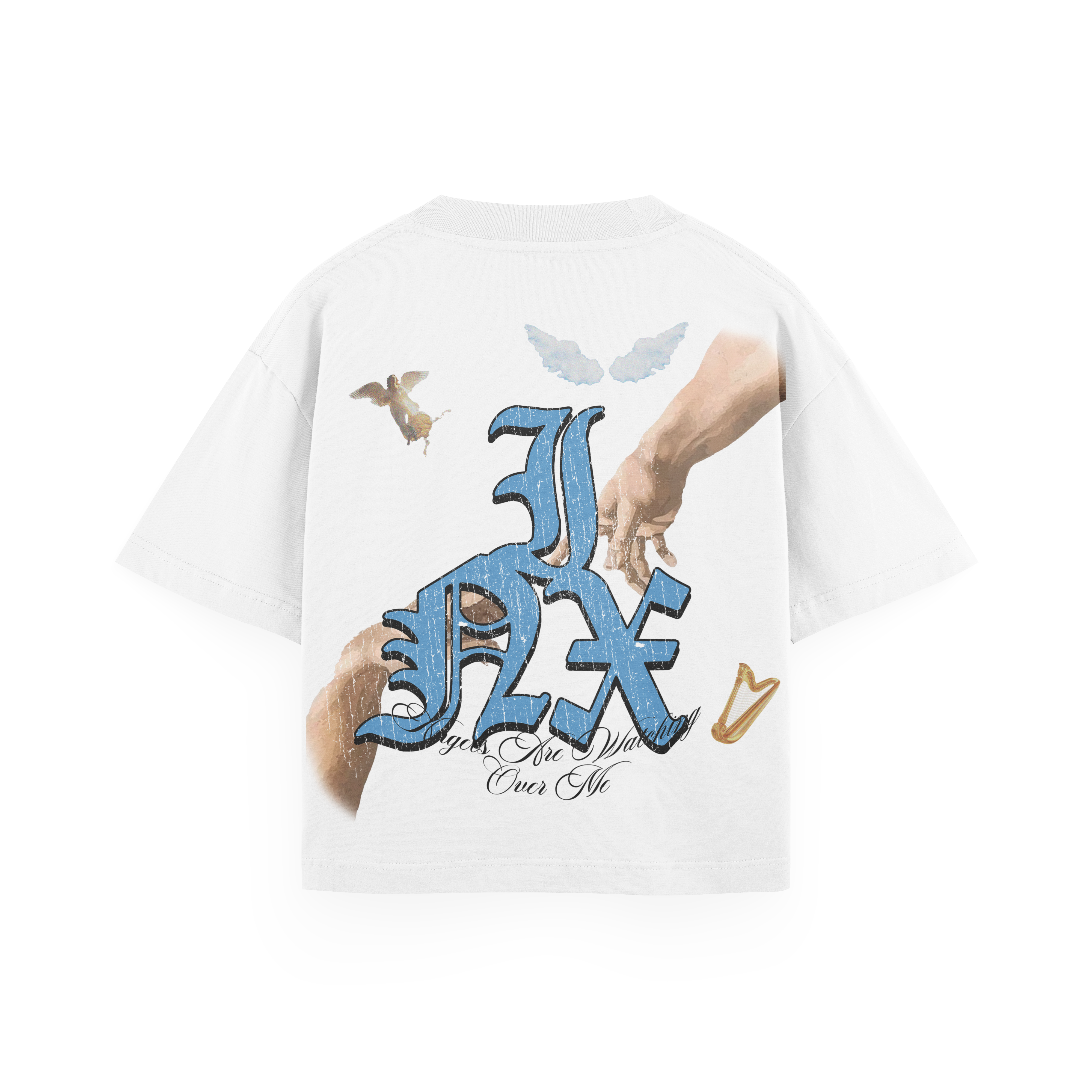 Angels Are Watching Oversized Heavyweight T-Shirt