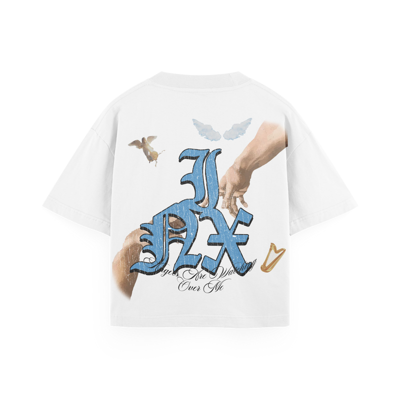 Angels Are Watching Oversized Heavyweight T-Shirt