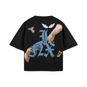 Angels Are Watching Oversized Heavyweight T-Shirt