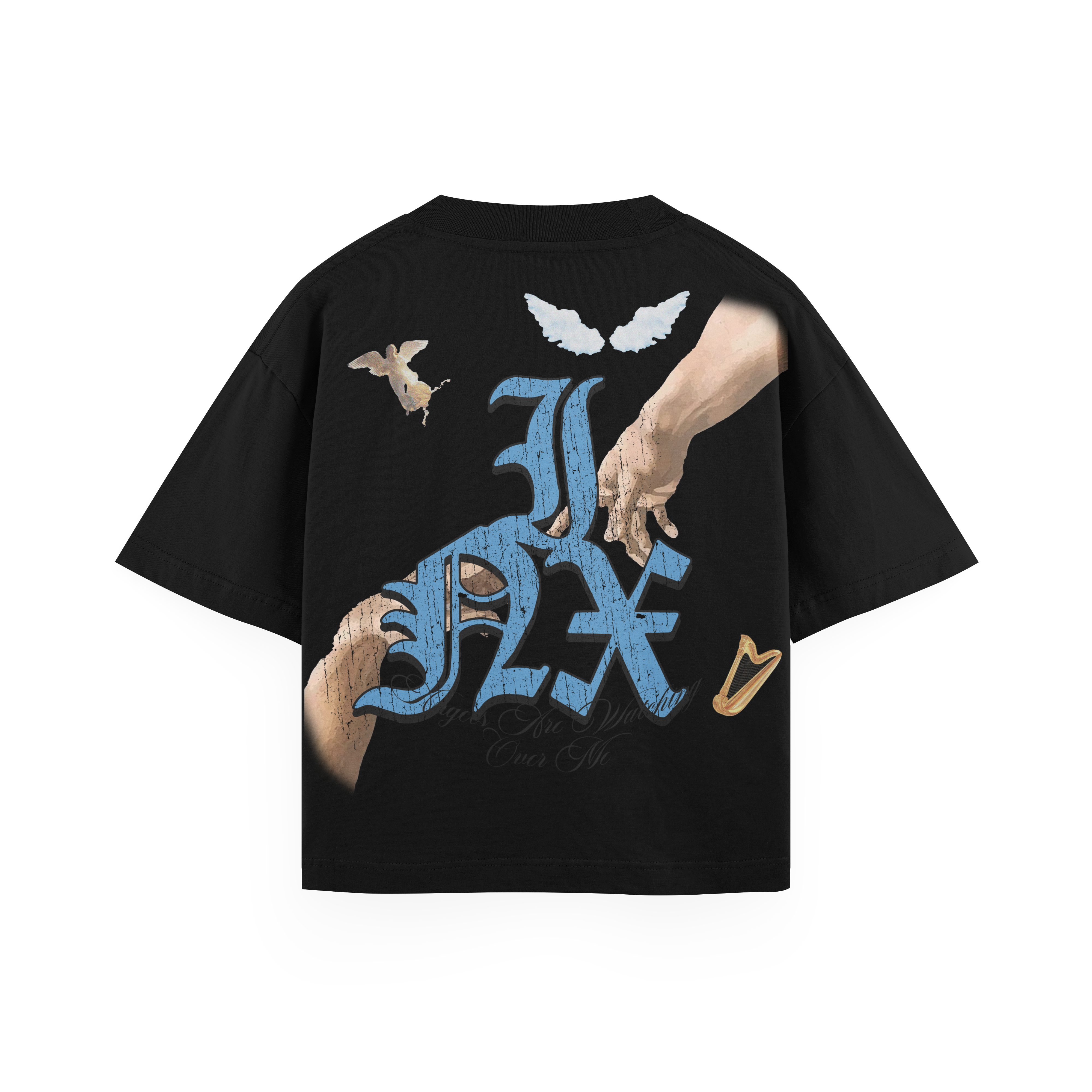 Angels Are Watching Oversized Heavyweight T-Shirt