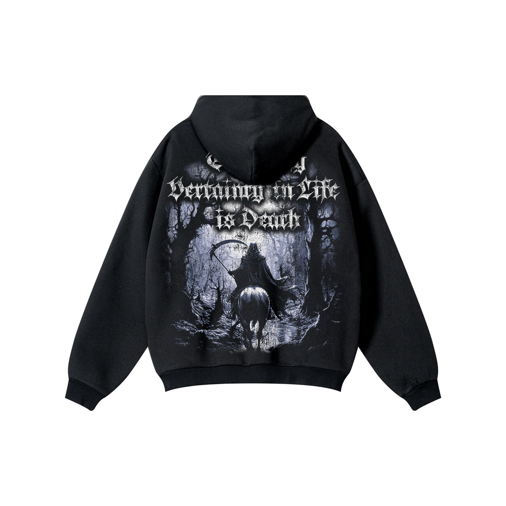 El Muerte Oversized Heavyweight Side-Pocket Hoodie