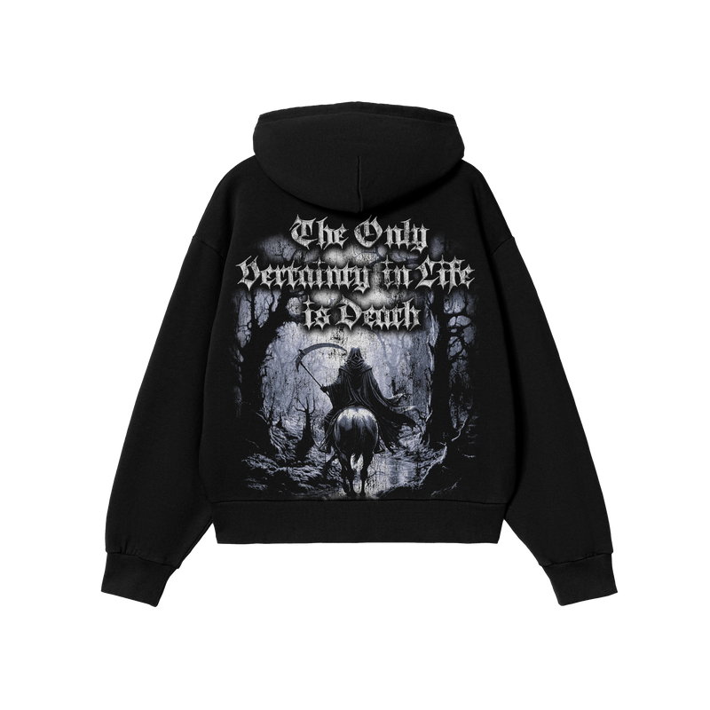El Muerte Oversized Zip Up Hoodie