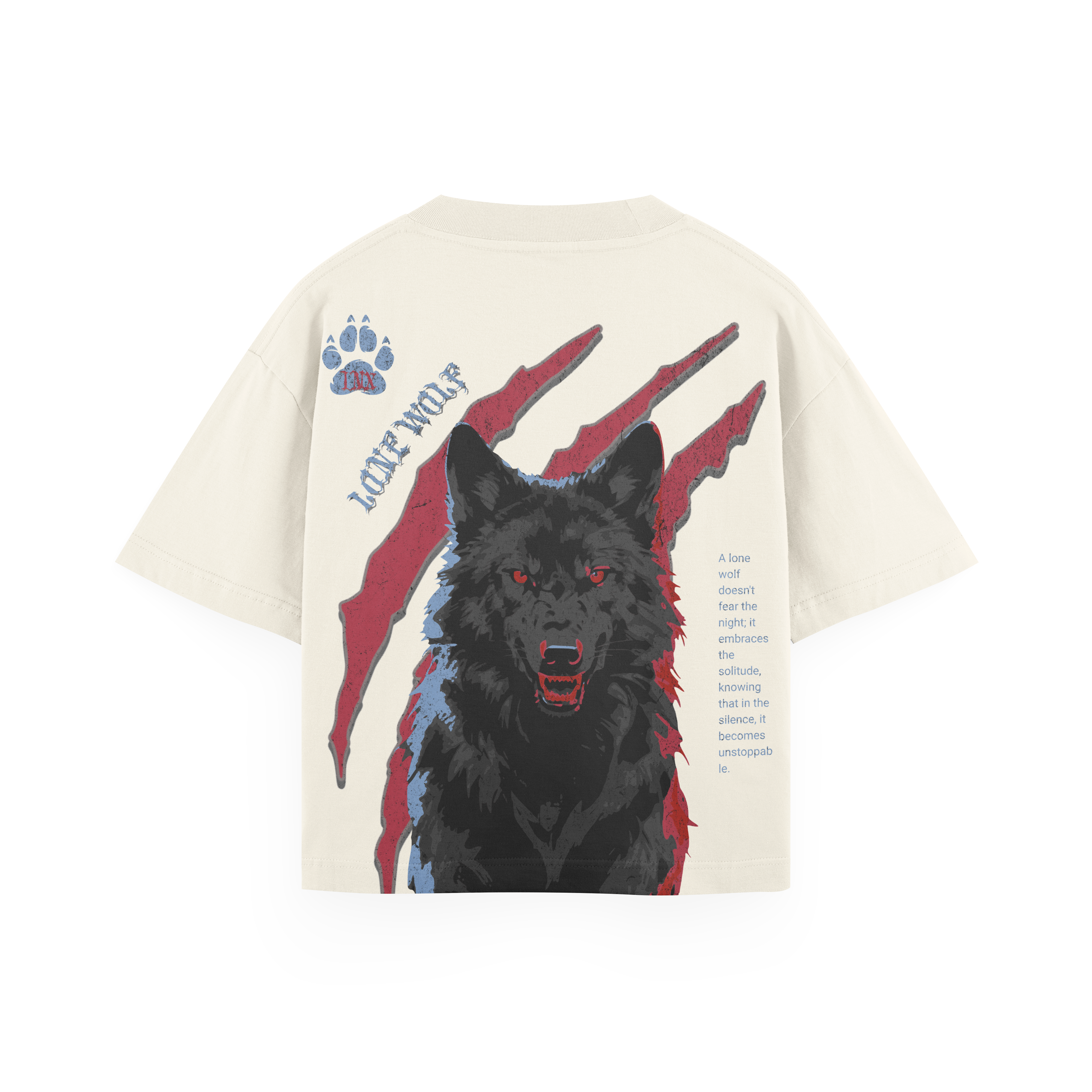 Ferocious Wolf Fire Edition Oversized Tee
