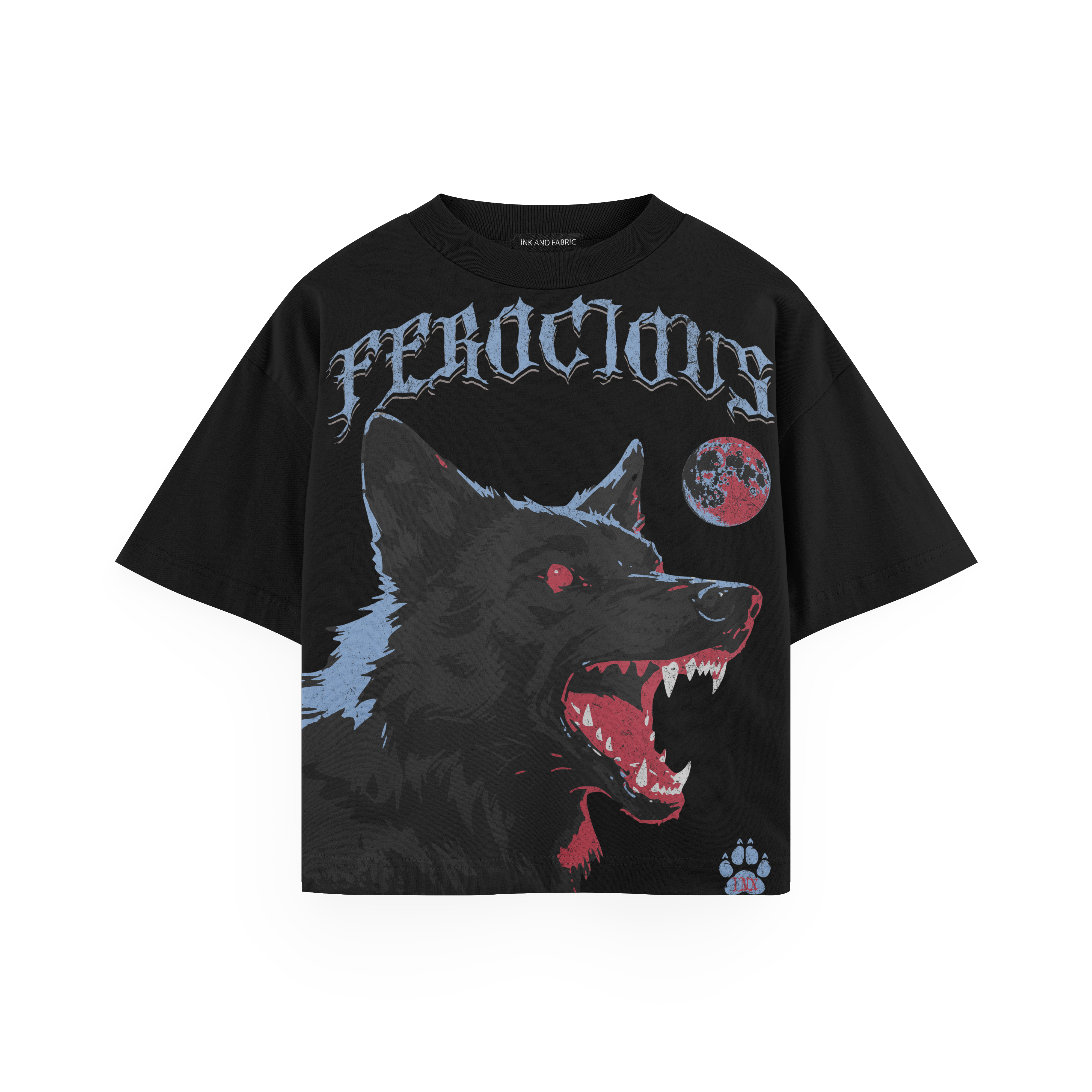Ferocious Wolf Fire Edition Oversized Tee