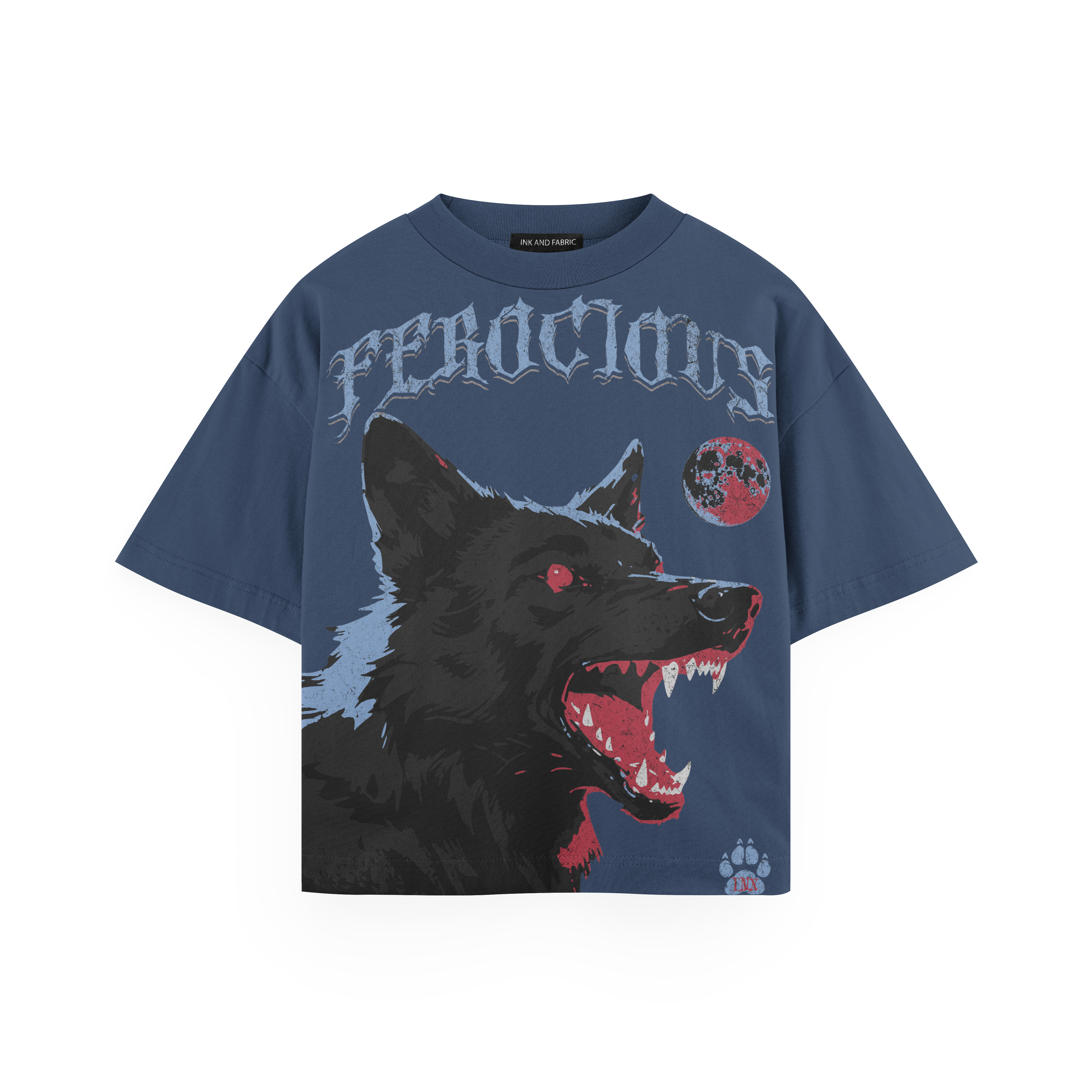 Ferocious Wolf Fire Edition Oversized Tee
