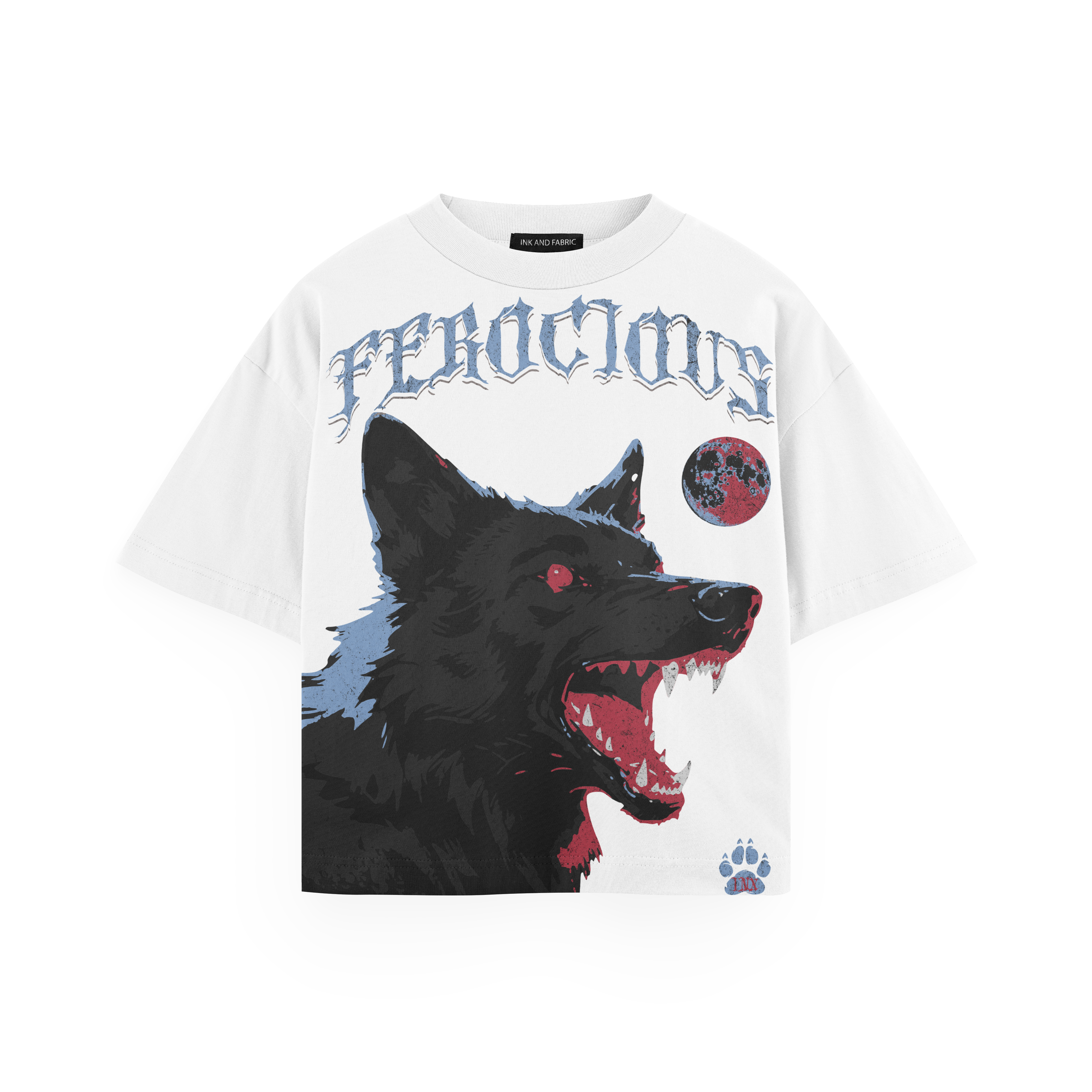 Ferocious Wolf Fire Edition Oversized Tee