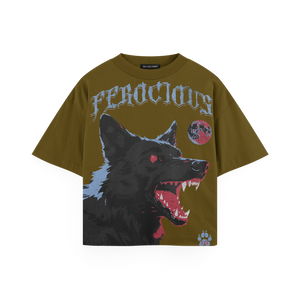 Ferocious Wolf Fire Edition Oversized Tee