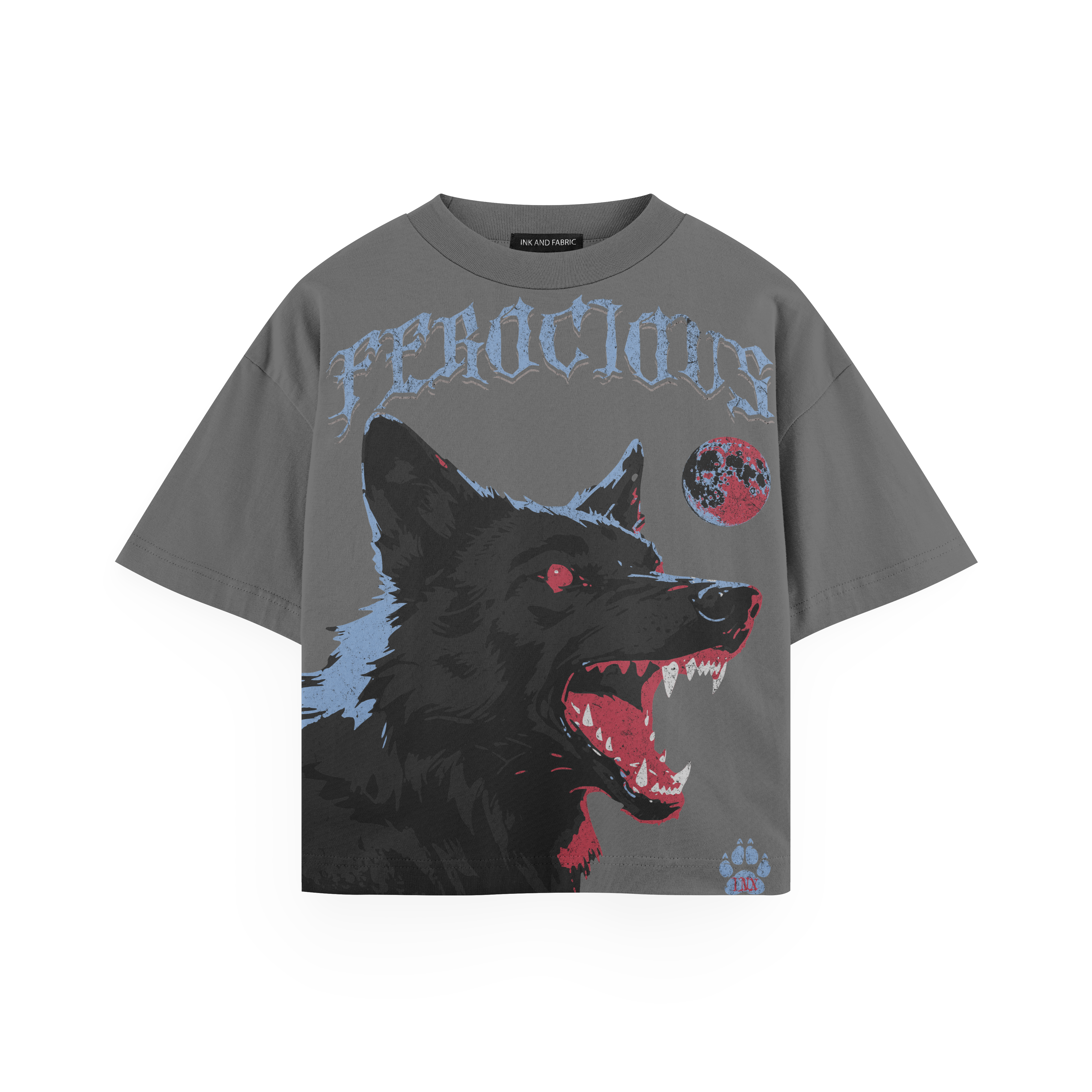 Ferocious Wolf Fire Edition Oversized Tee