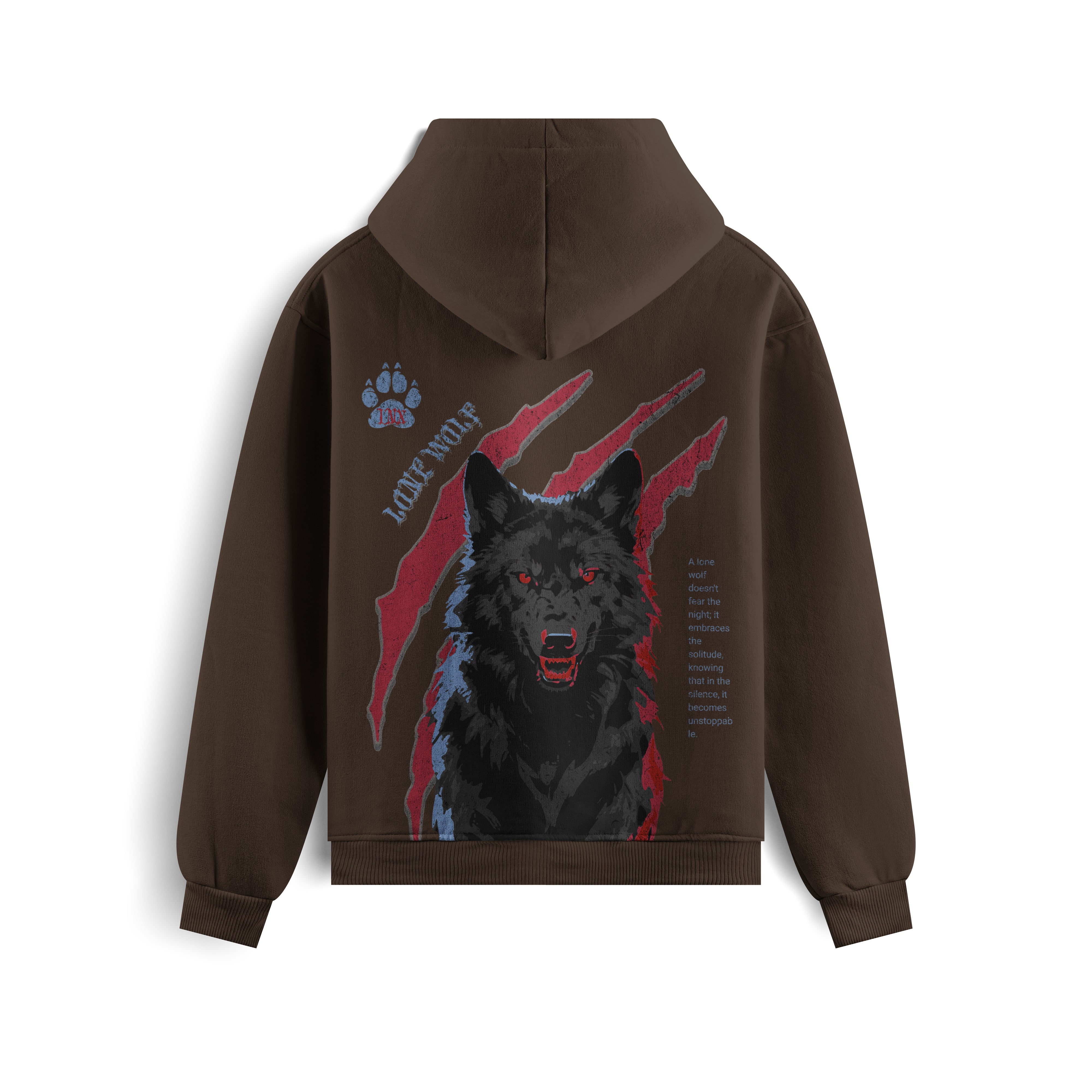 Ferocious Wolf Oversized Heavyweight Hoodie