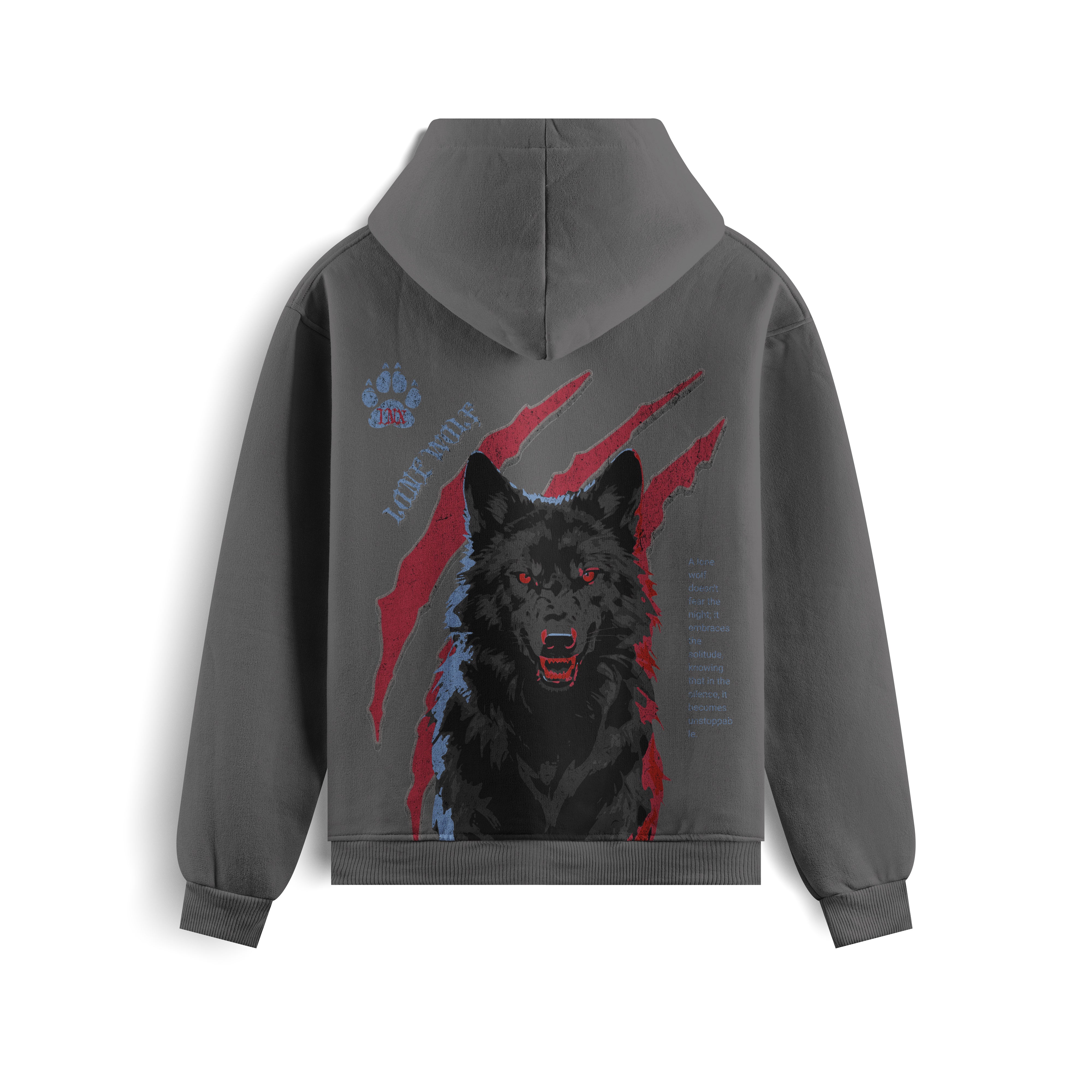 Ferocious Wolf Oversized Heavyweight Hoodie