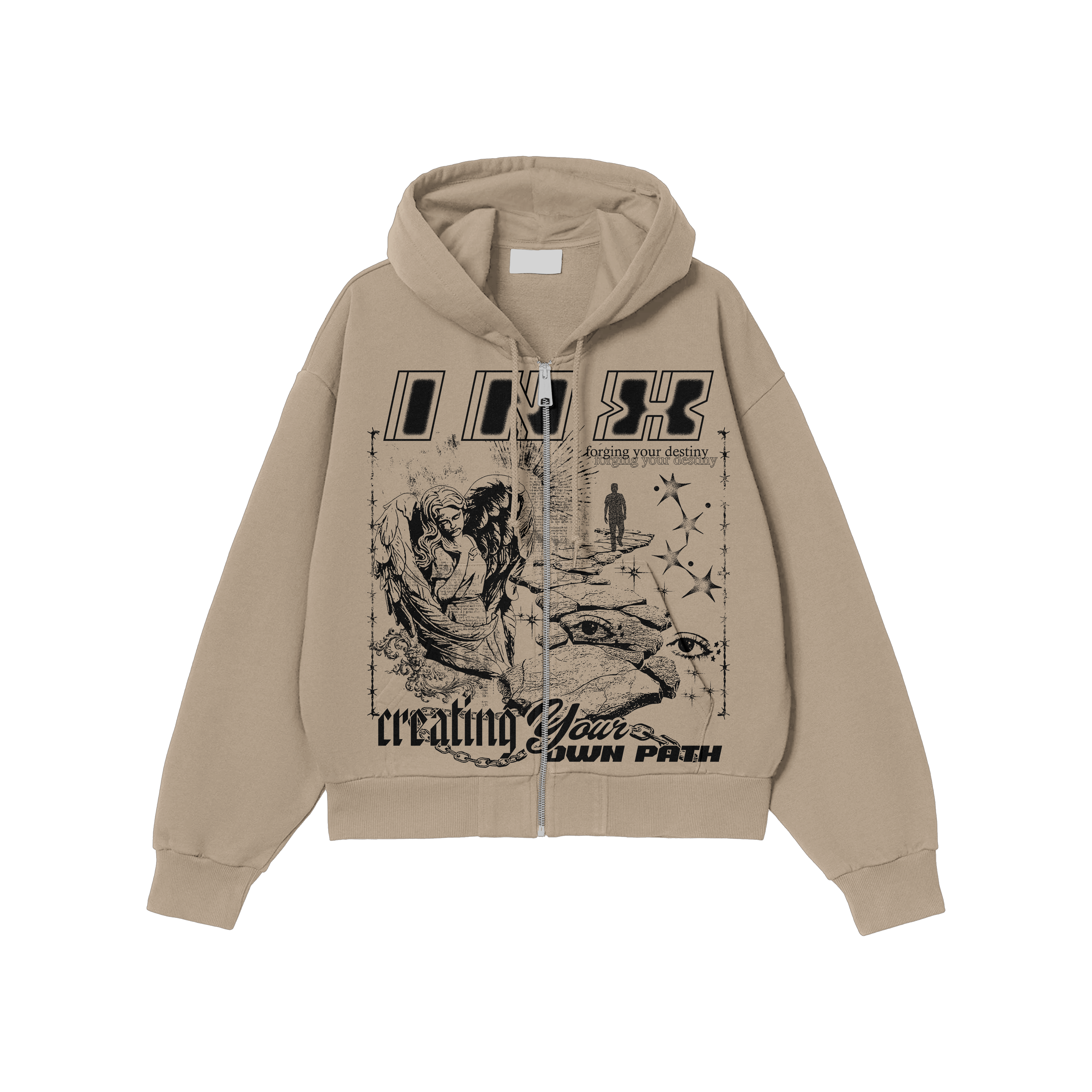 Forge Your Destiny Oversized Zip Up Hoodie