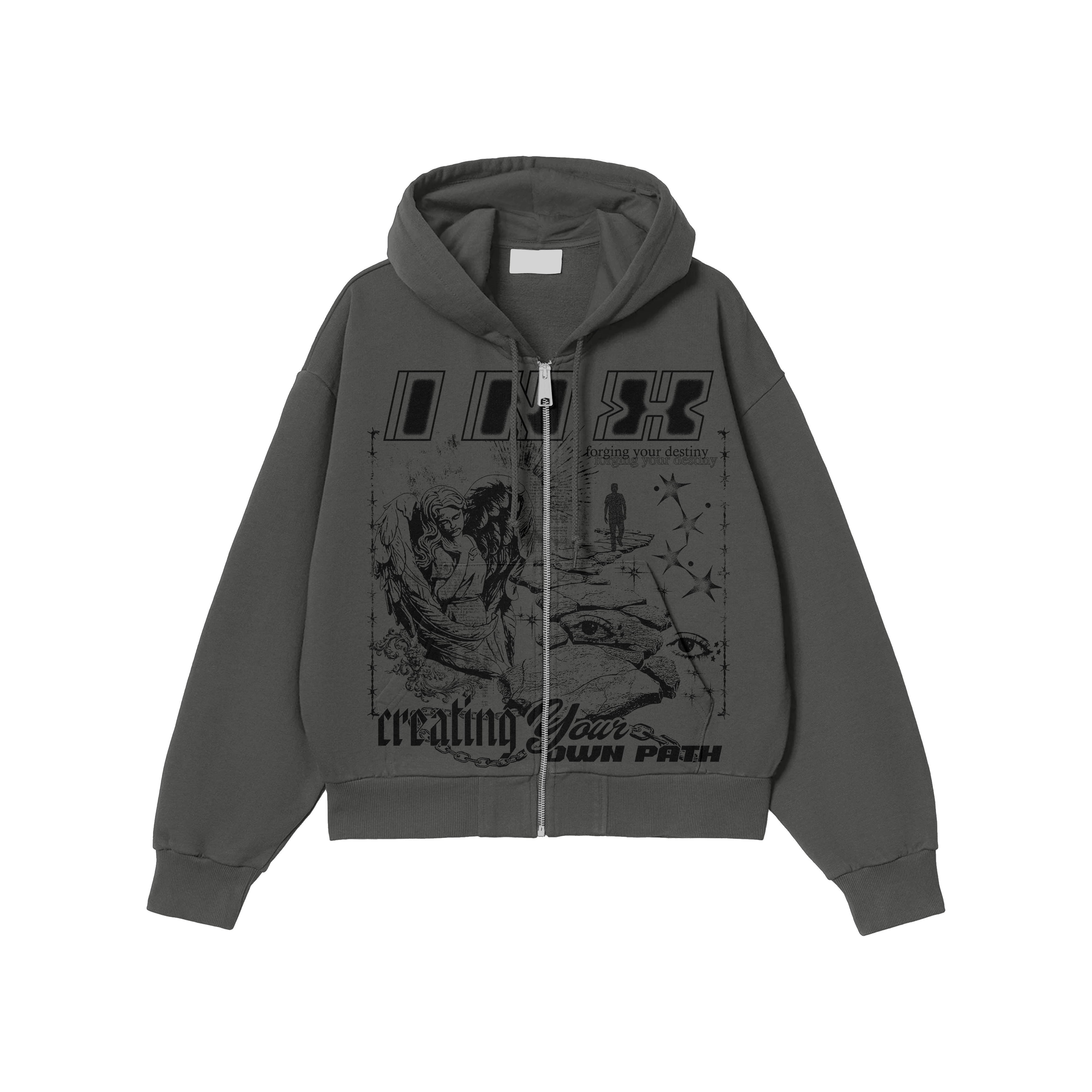 Forge Your Destiny Oversized Zip Up Hoodie