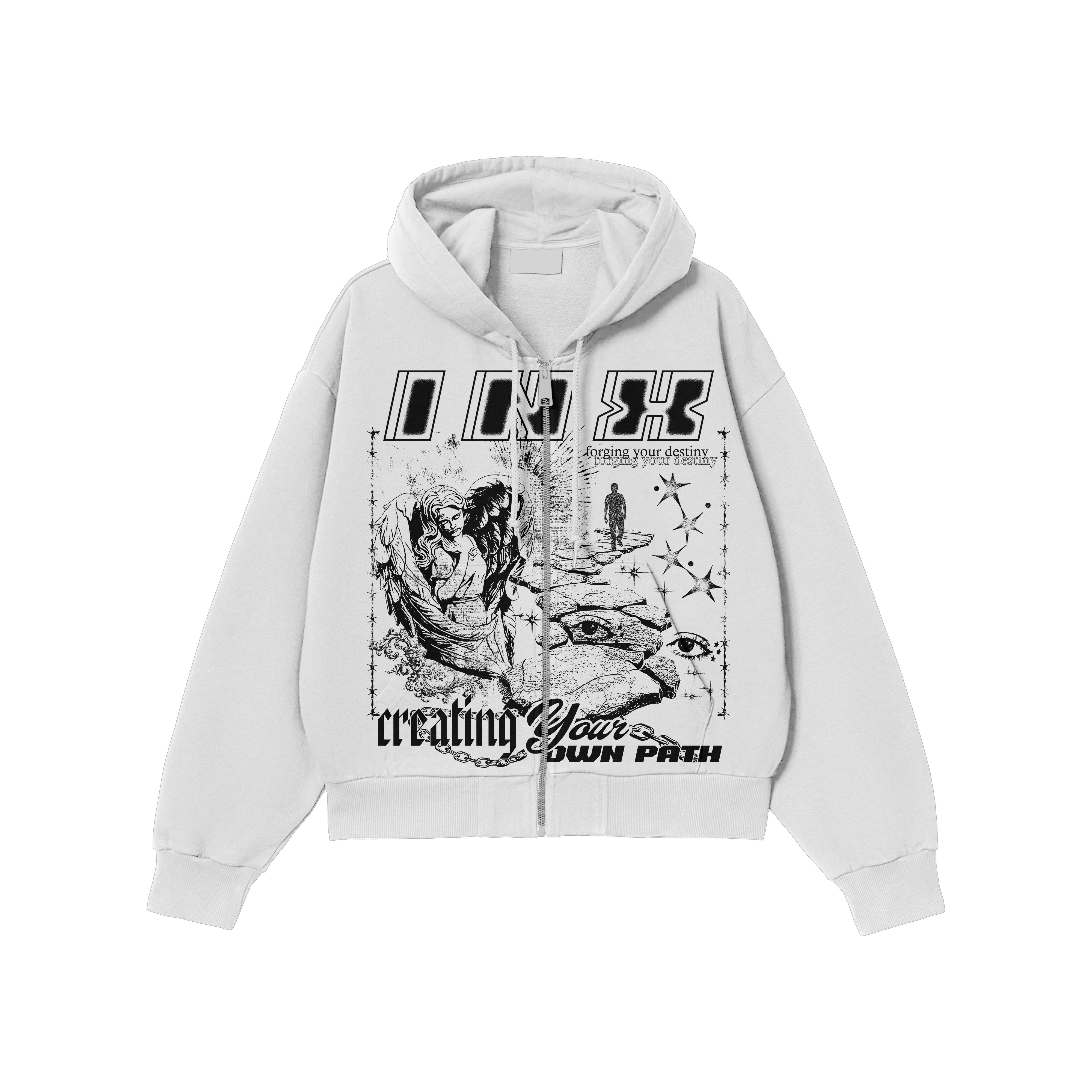 Forge Your Destiny Oversized Zip Up Hoodie