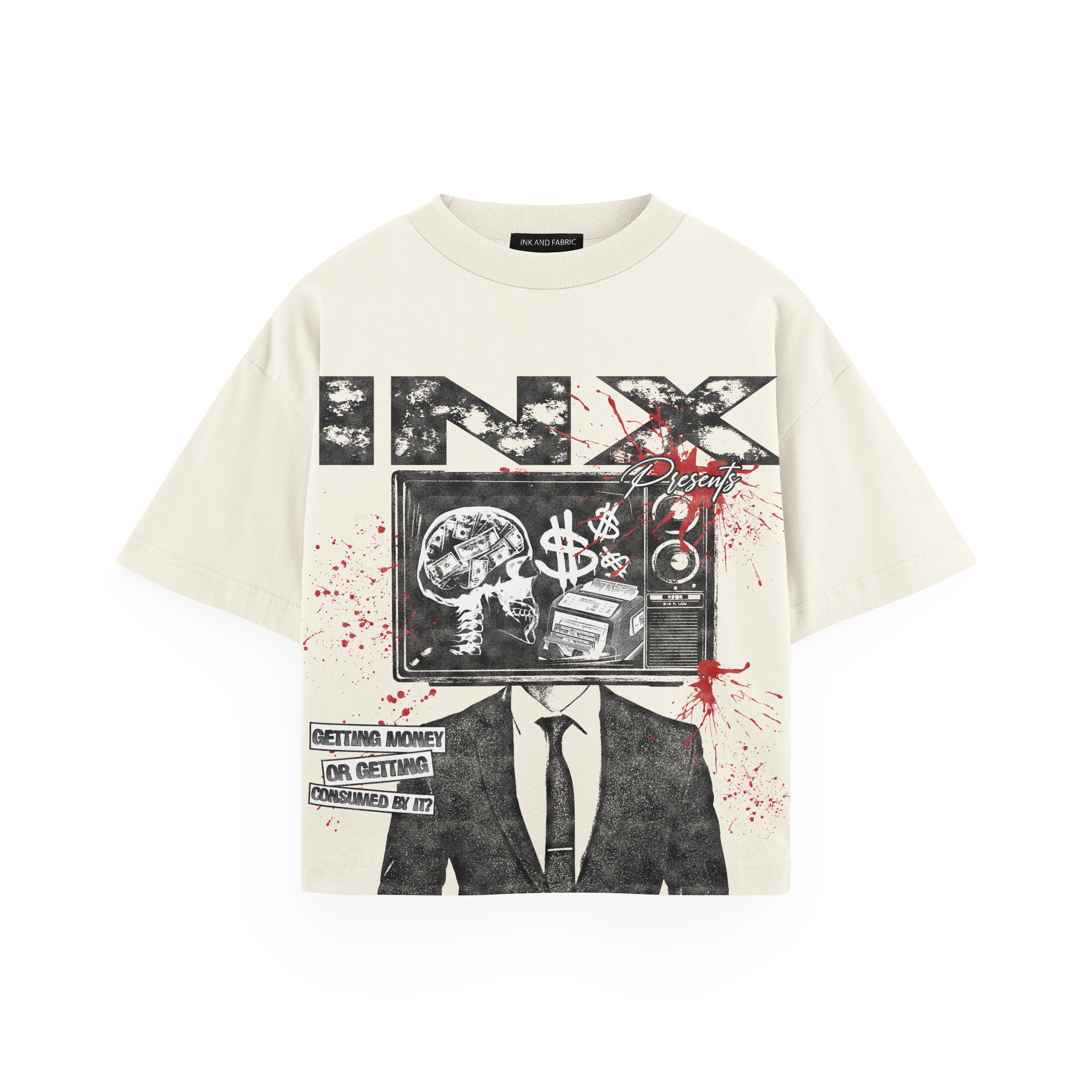 Getting Money Oversized Heavyweight T-Shirt