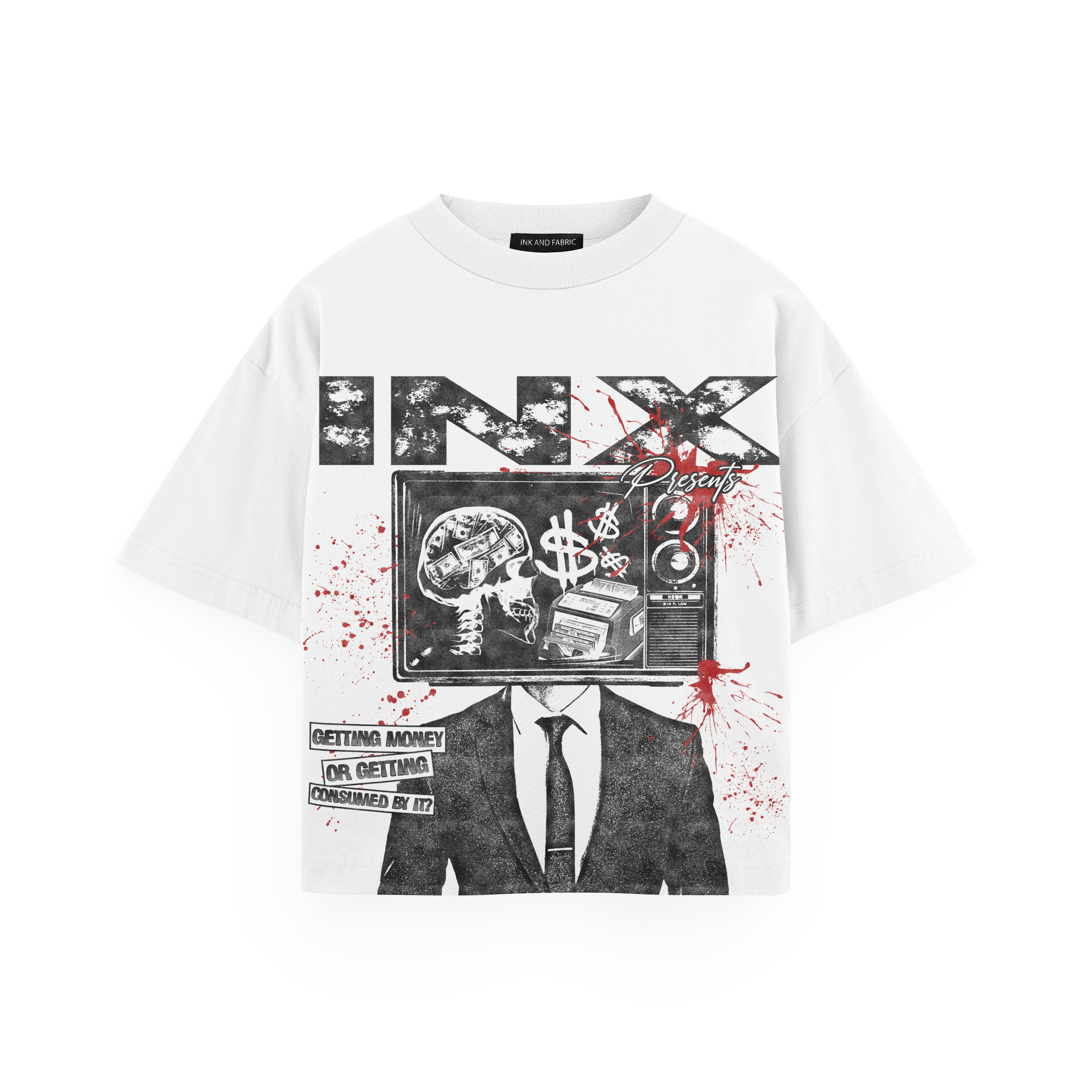 Getting Money Oversized Heavyweight T-Shirt