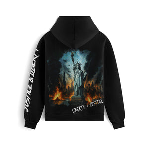 Justice and Liberty Oversized Heavyweight Hoodie