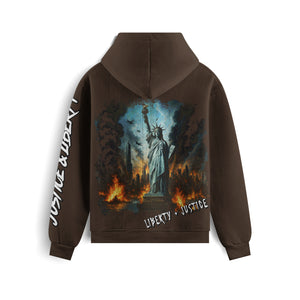 Justice and Liberty Oversized Heavyweight Hoodie