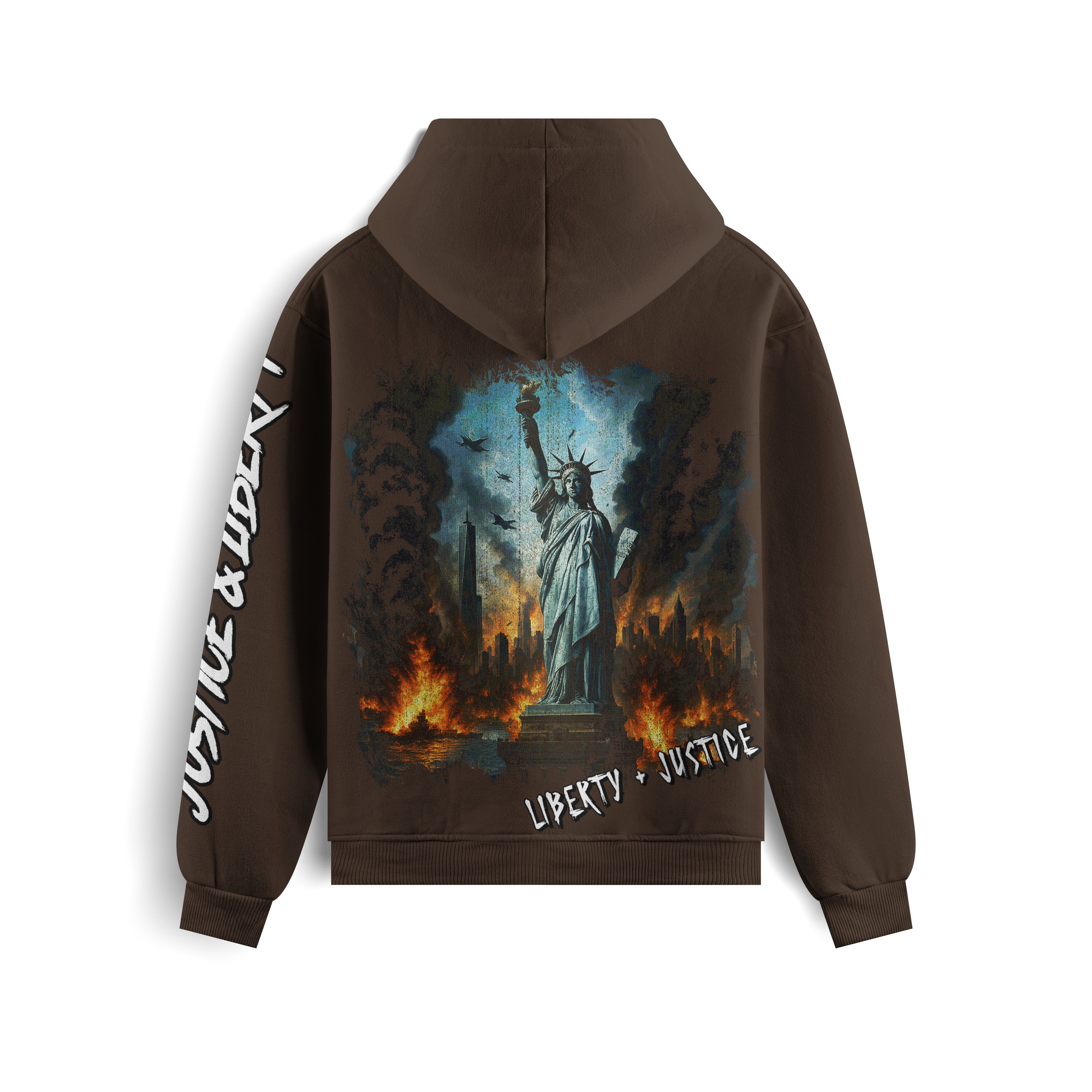 Justice and Liberty Oversized Heavyweight Hoodie