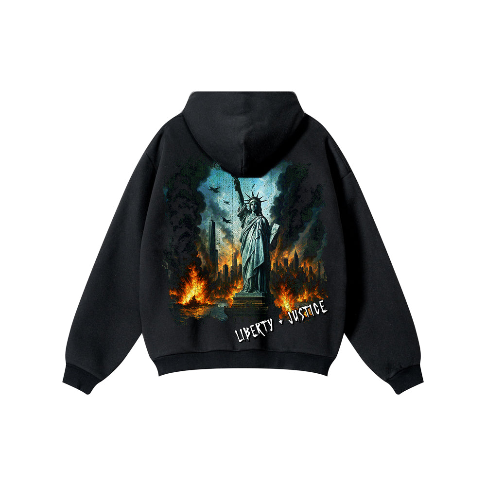 Liberty Oversized Heavyweight Side-Pocket Hoodie