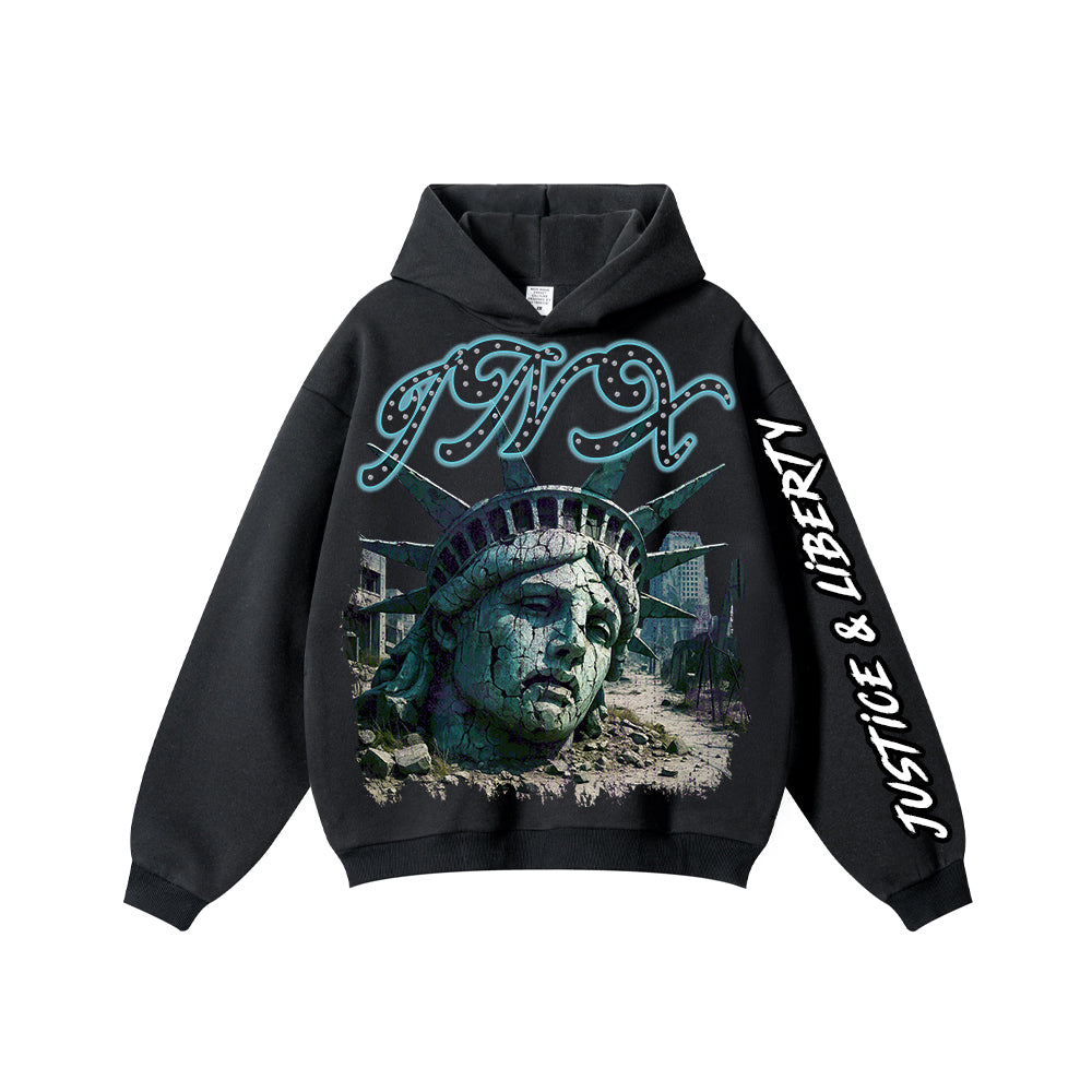 Liberty Oversized Heavyweight Side-Pocket Hoodie – INX Collection