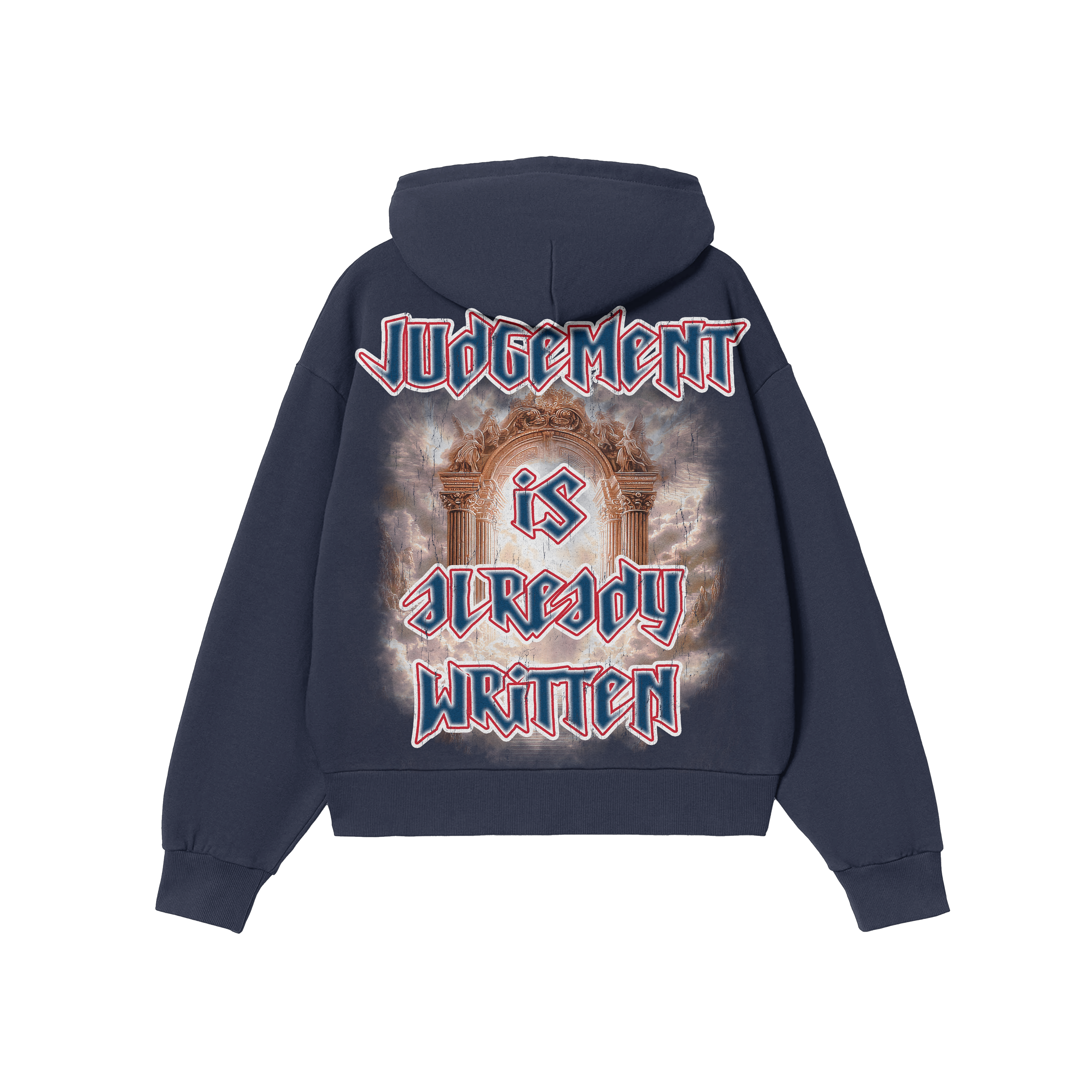 Judgement Oversized Zip Up Hoodie