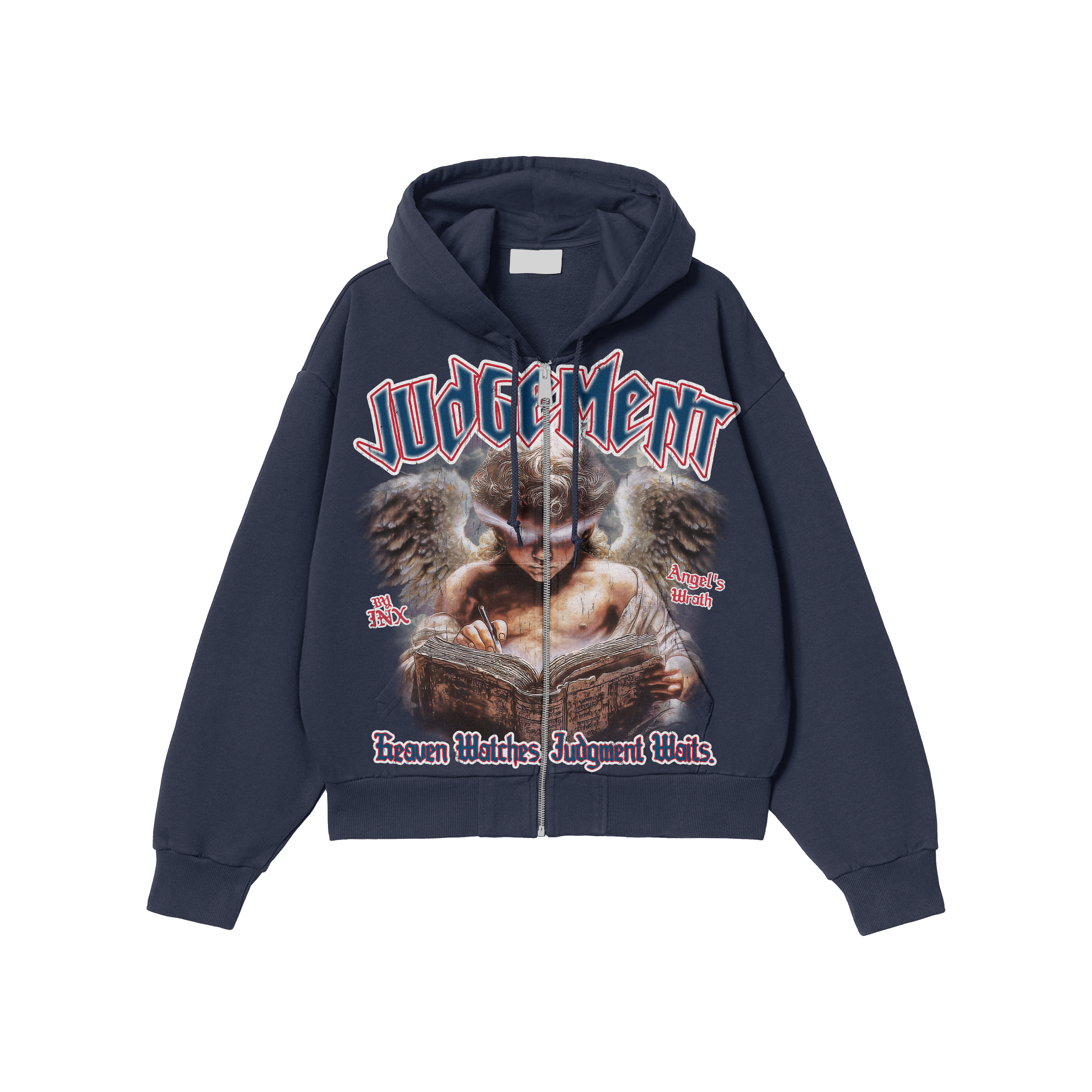 Judgement Oversized Zip Up Hoodie