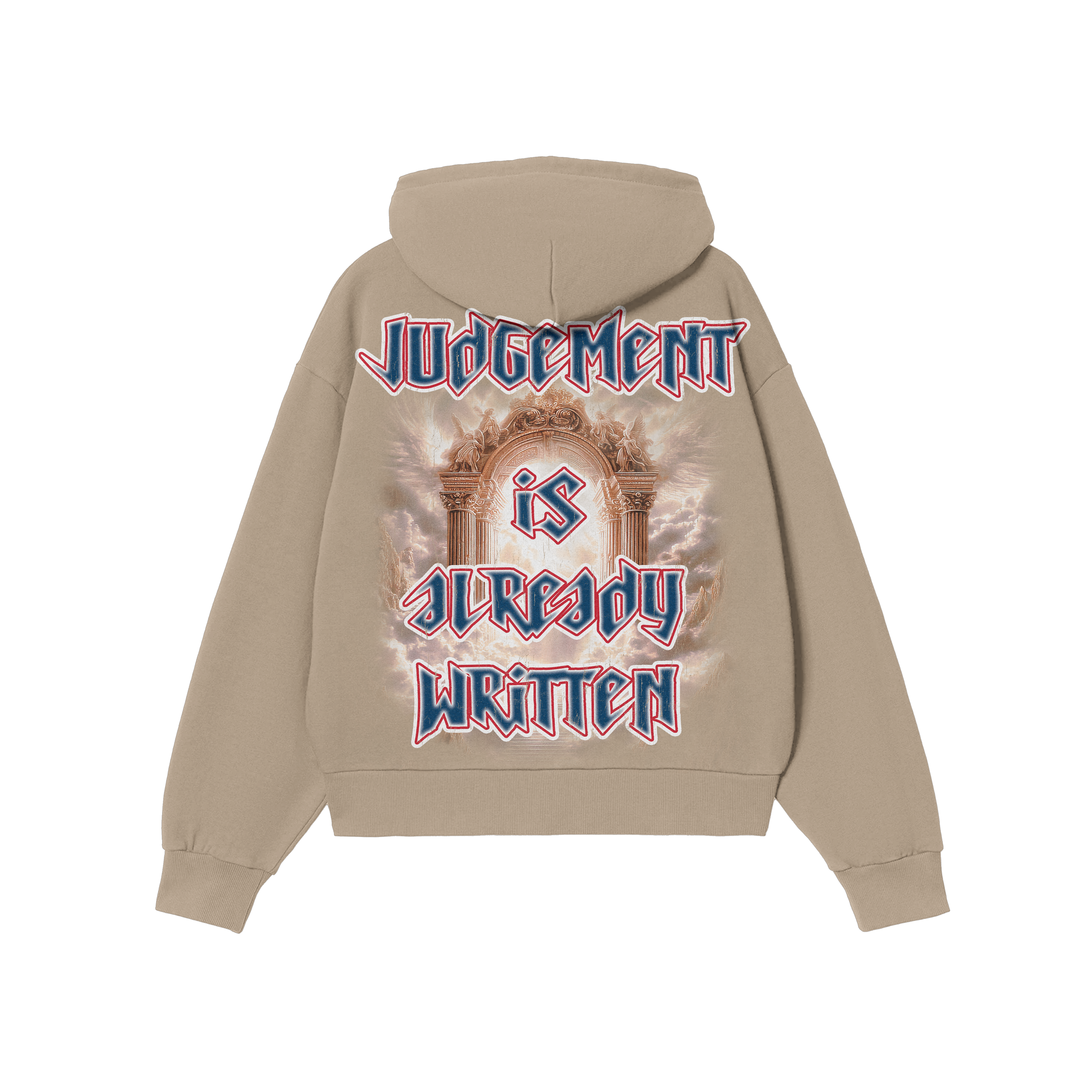 Judgement Oversized Zip Up Hoodie