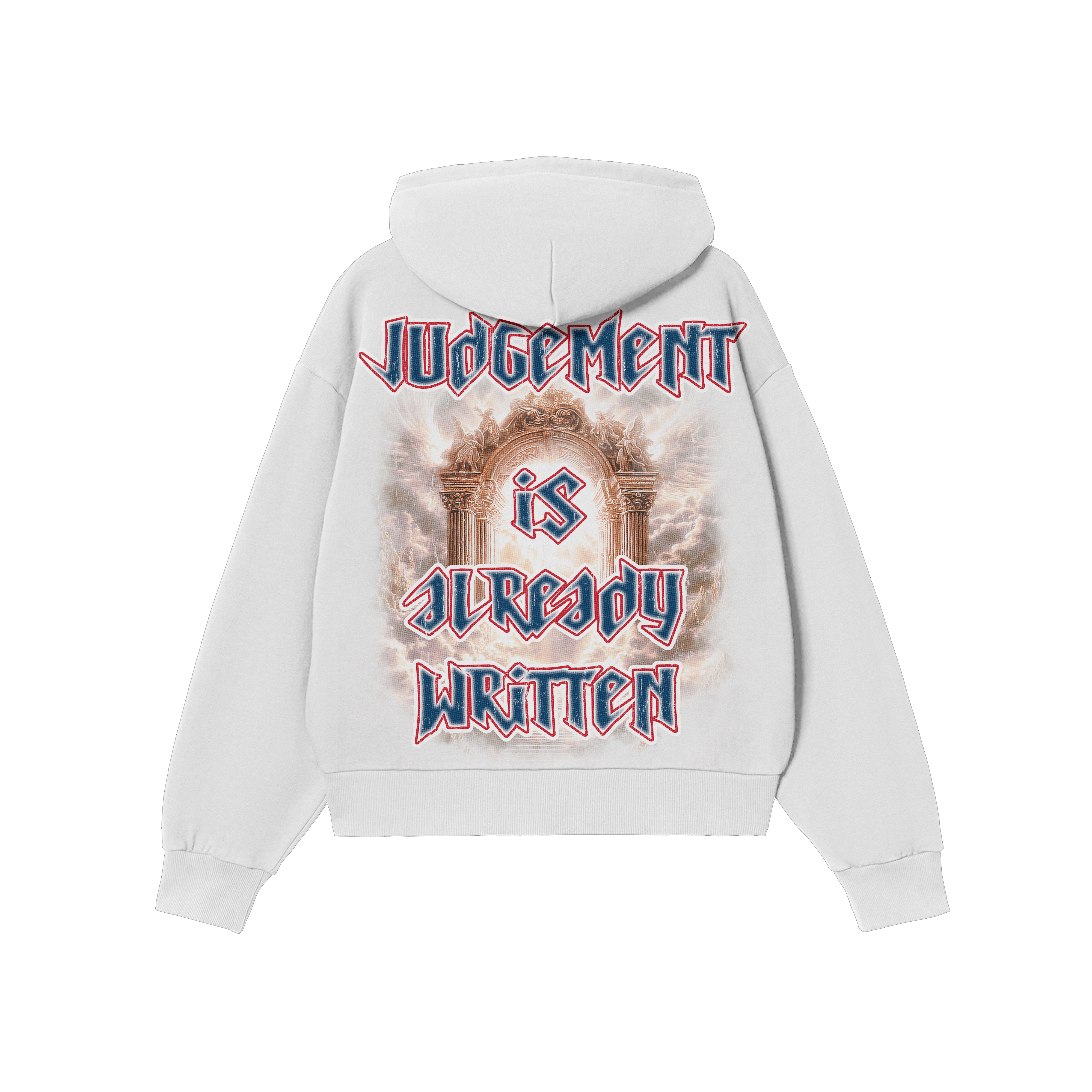 Judgement Oversized Zip Up Hoodie