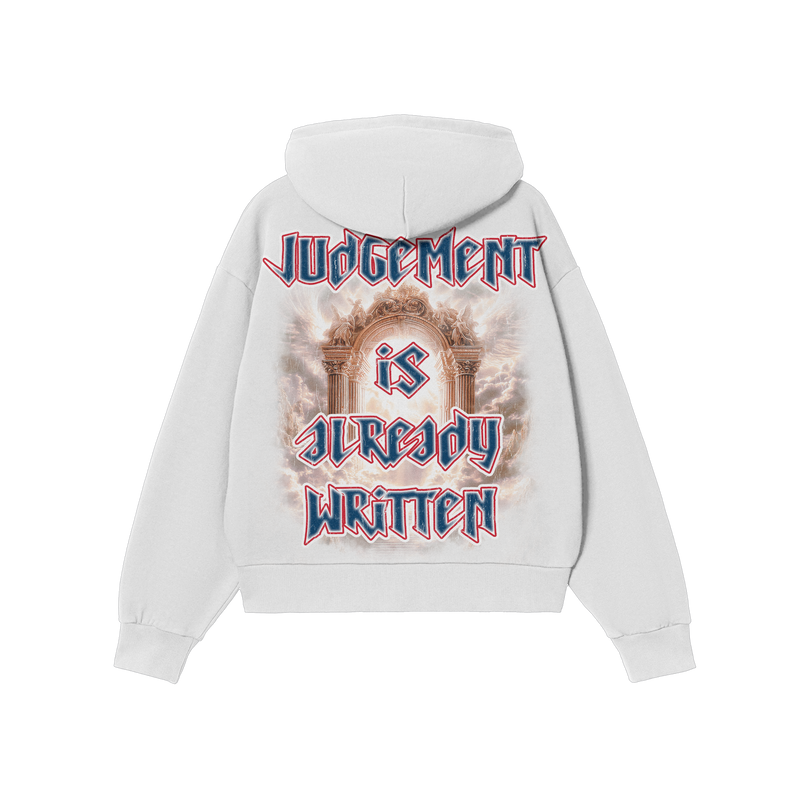 Judgement Oversized Zip Up Hoodie