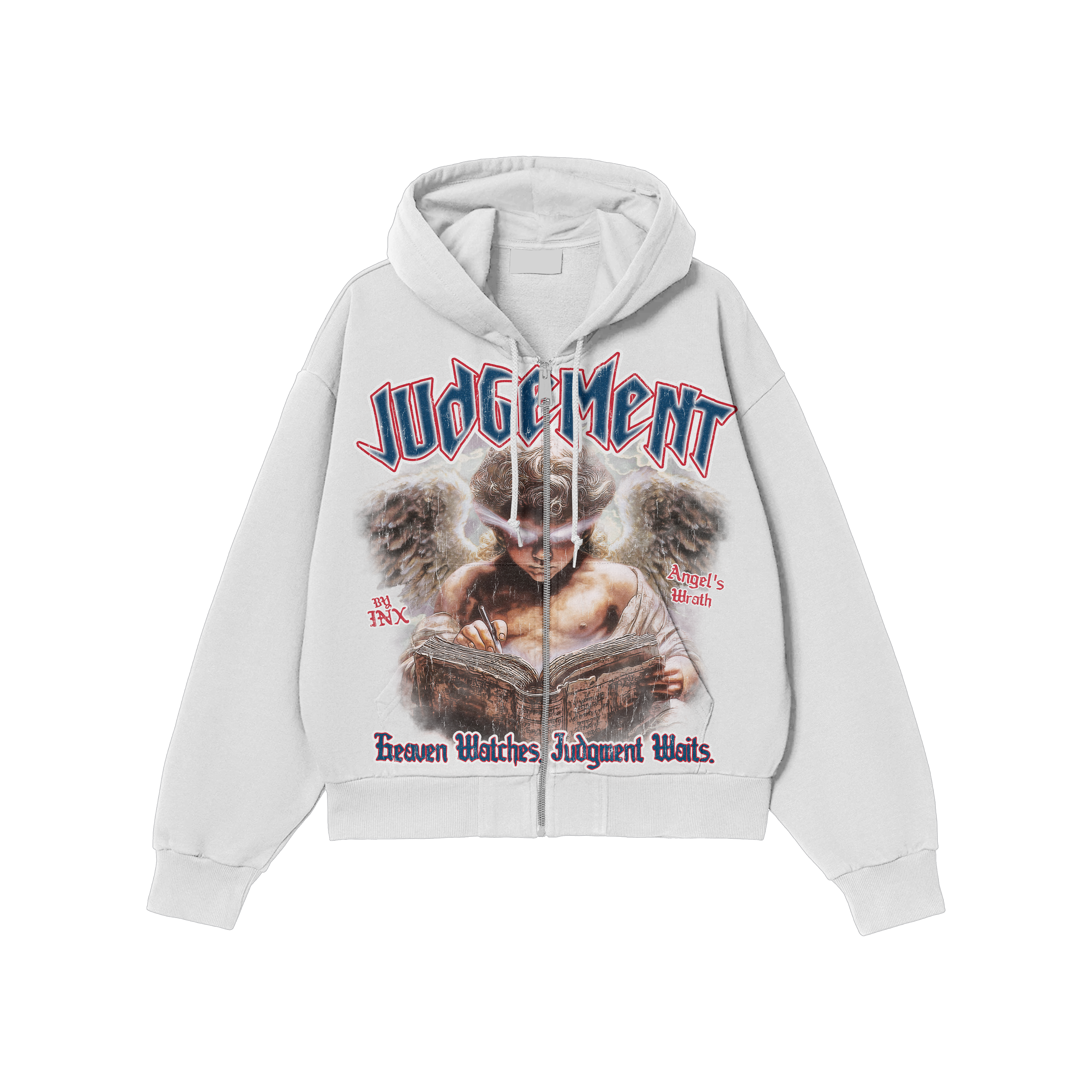 Judgement Oversized Zip Up Hoodie