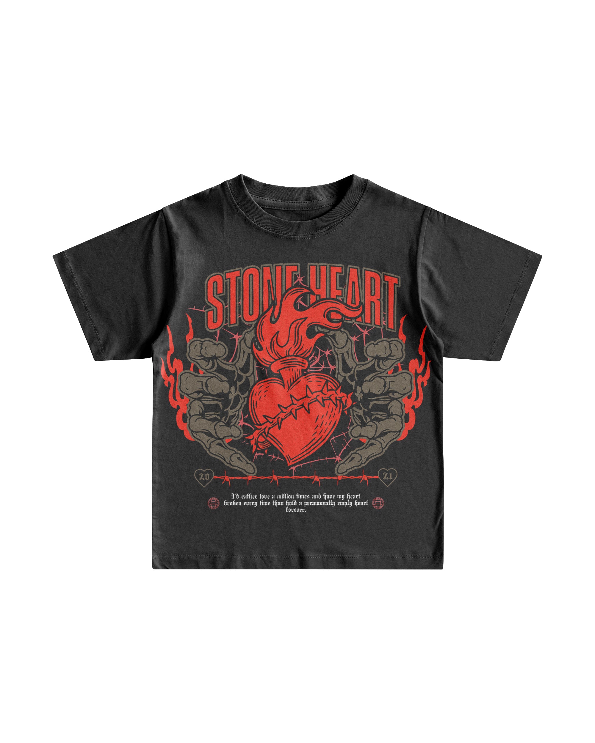 Stone Heart Kids Heavyweight T-Shirt