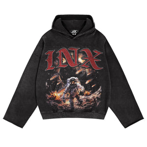 Lost In Space Oversized Heavyweight Vintage Hoodie