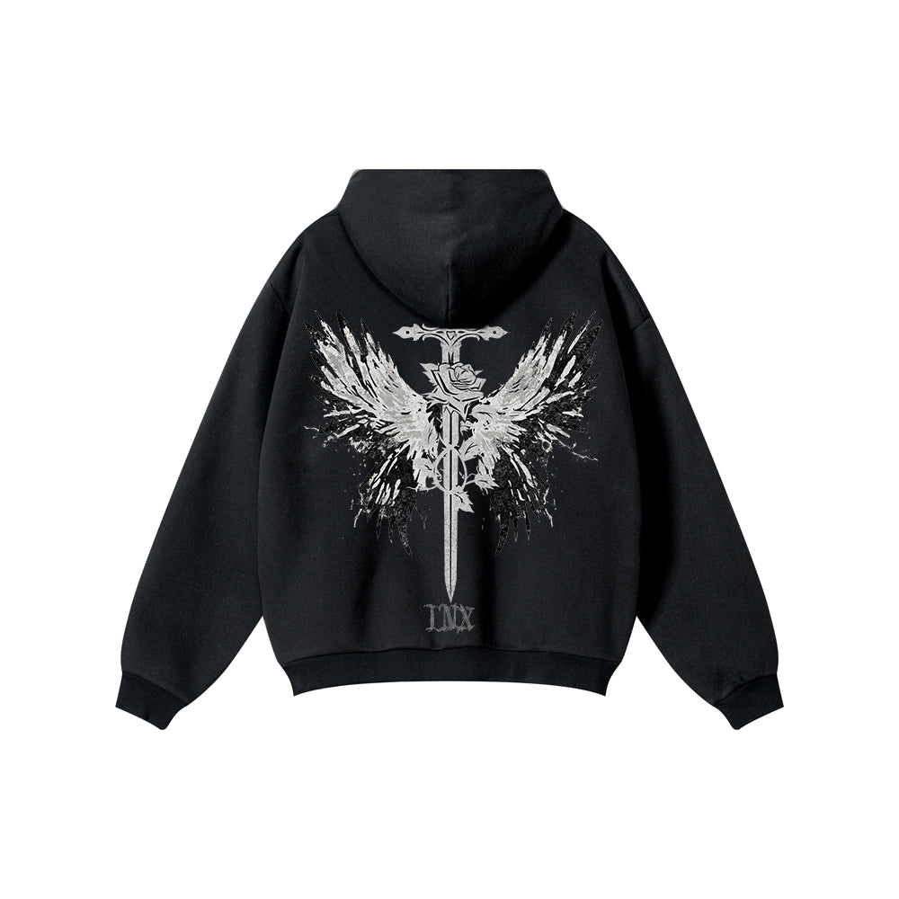 Legends Oversized Heavyweight Side-Pocket Hoodie – INX Collection