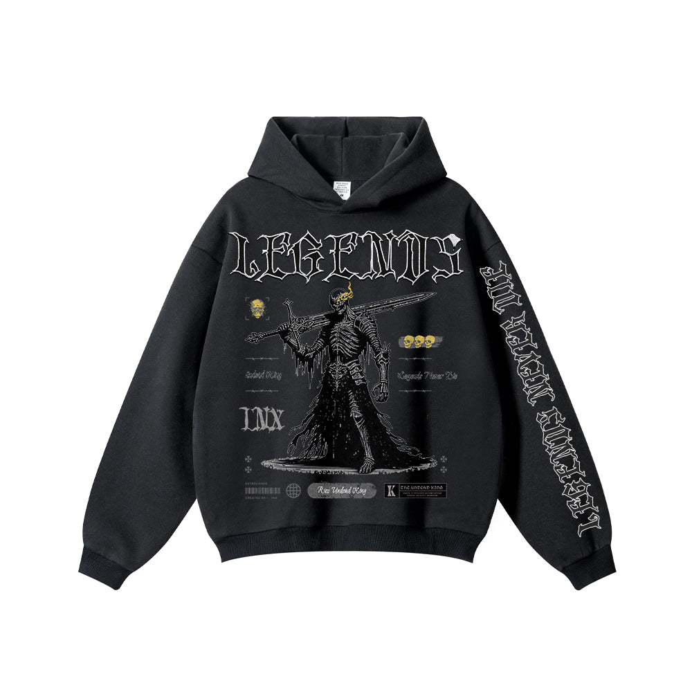 Legends Oversized Heavyweight Side-Pocket Hoodie – INX Collection