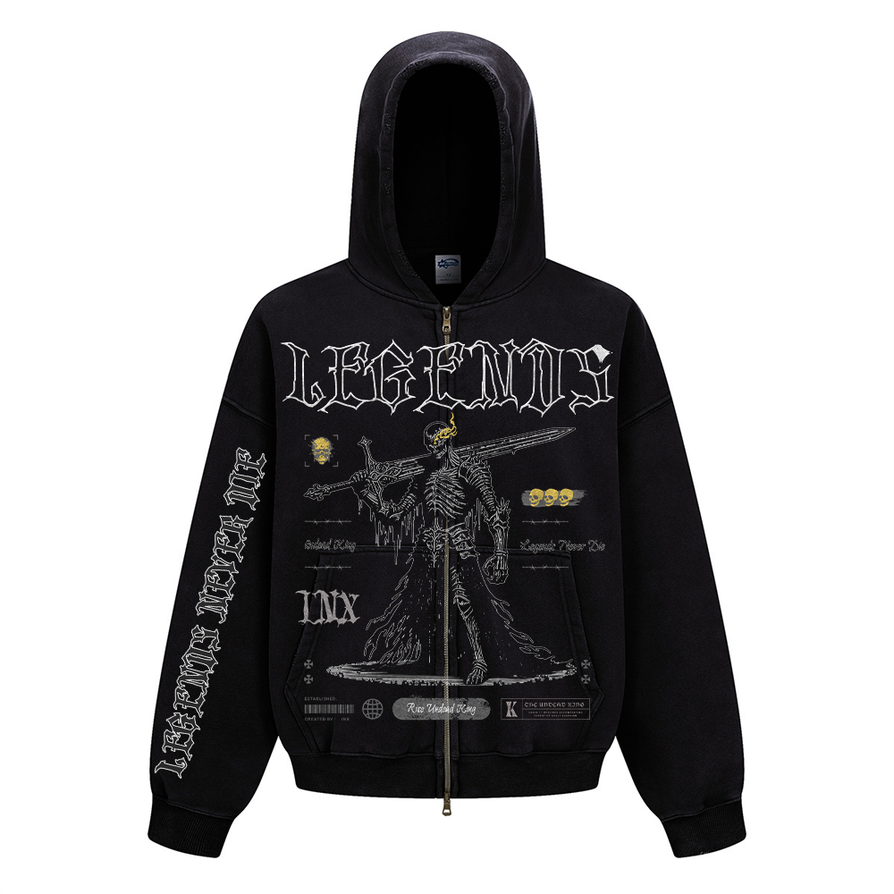 Legends Zip Up Heavyweight Hoodie
