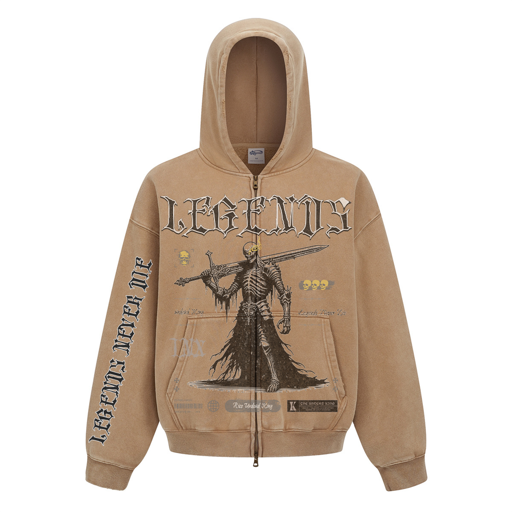 Legends Zip Up Heavyweight Hoodie
