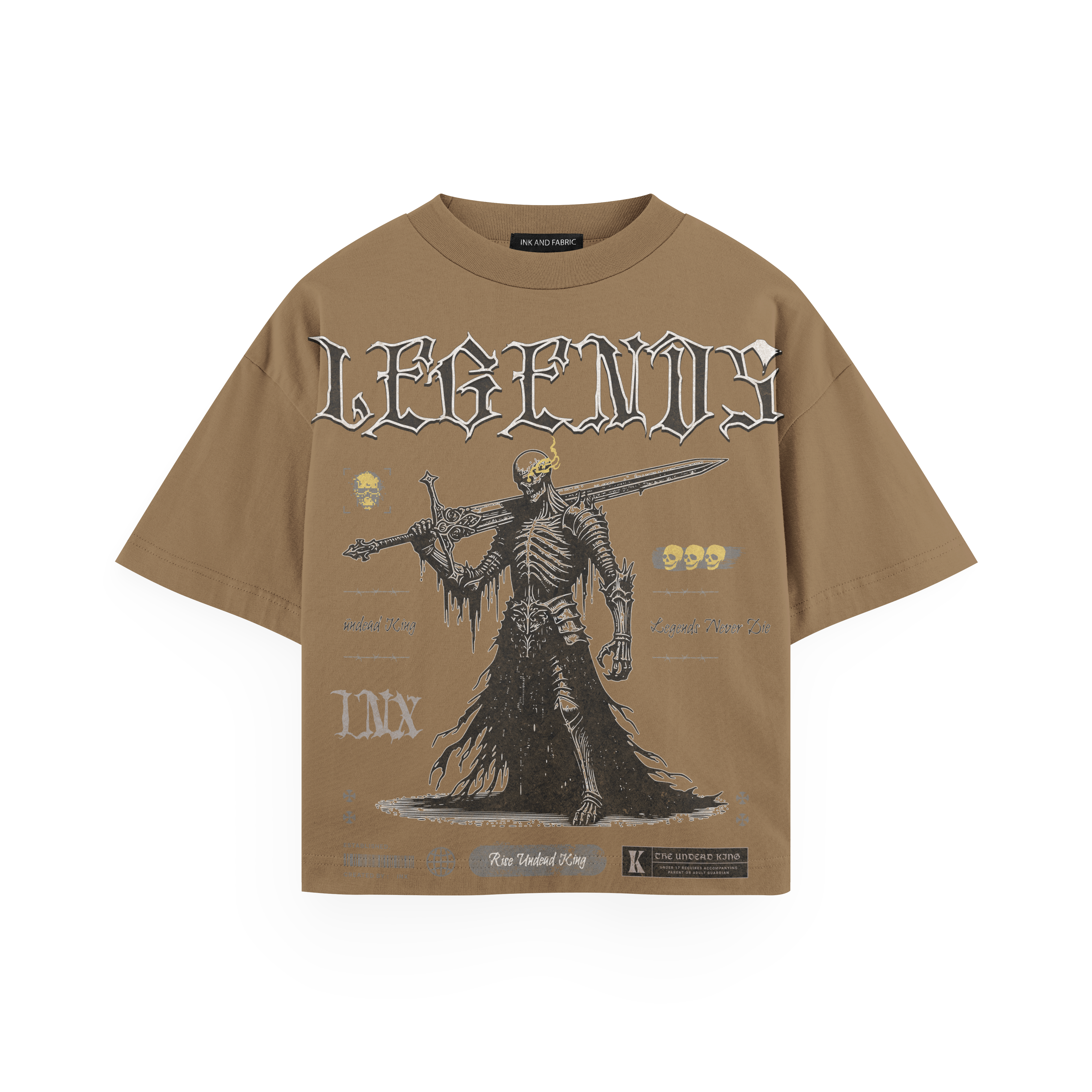 Legends Never Die Heavyweight Oversized T-Shirt