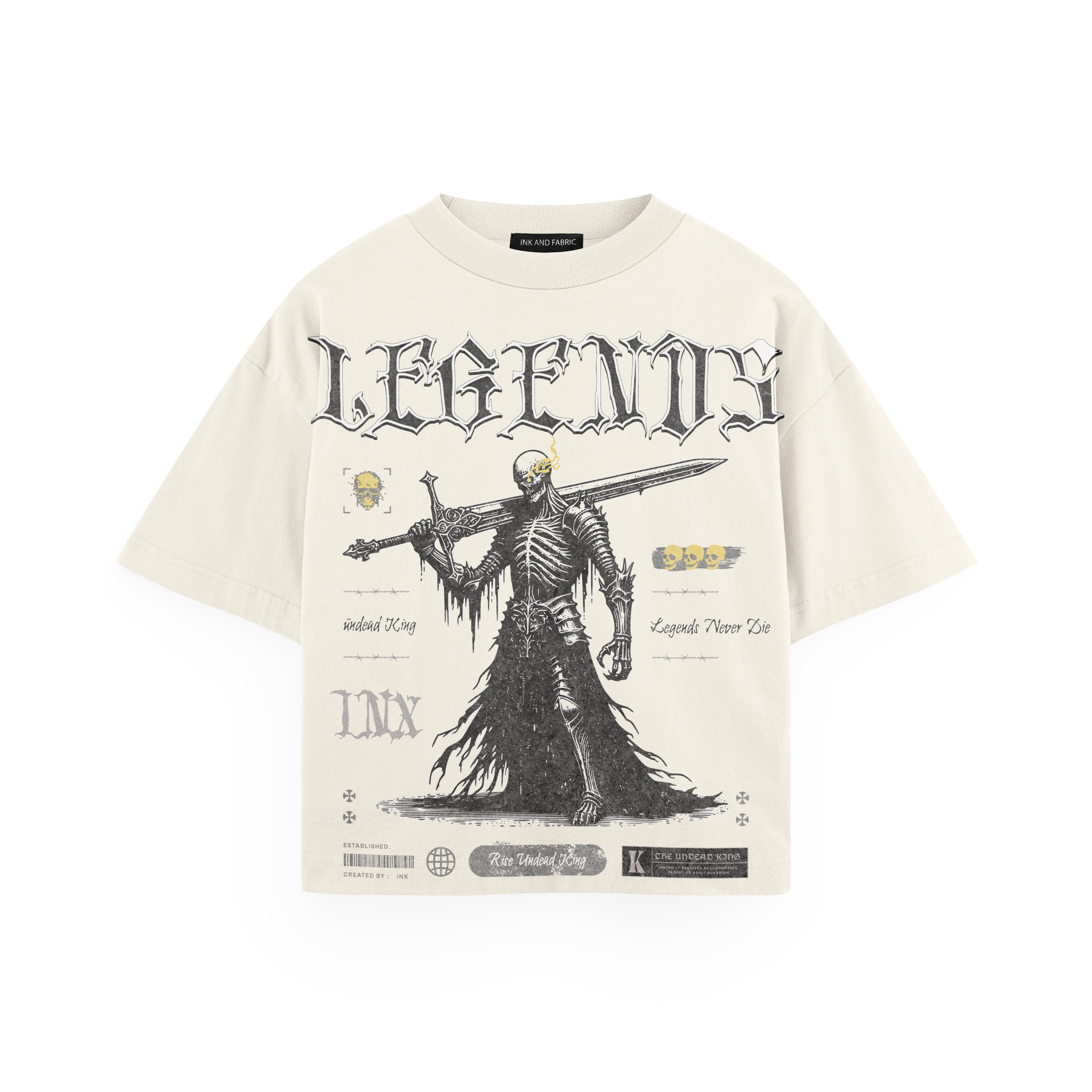 Legends Never Die Heavyweight Oversized T-Shirt