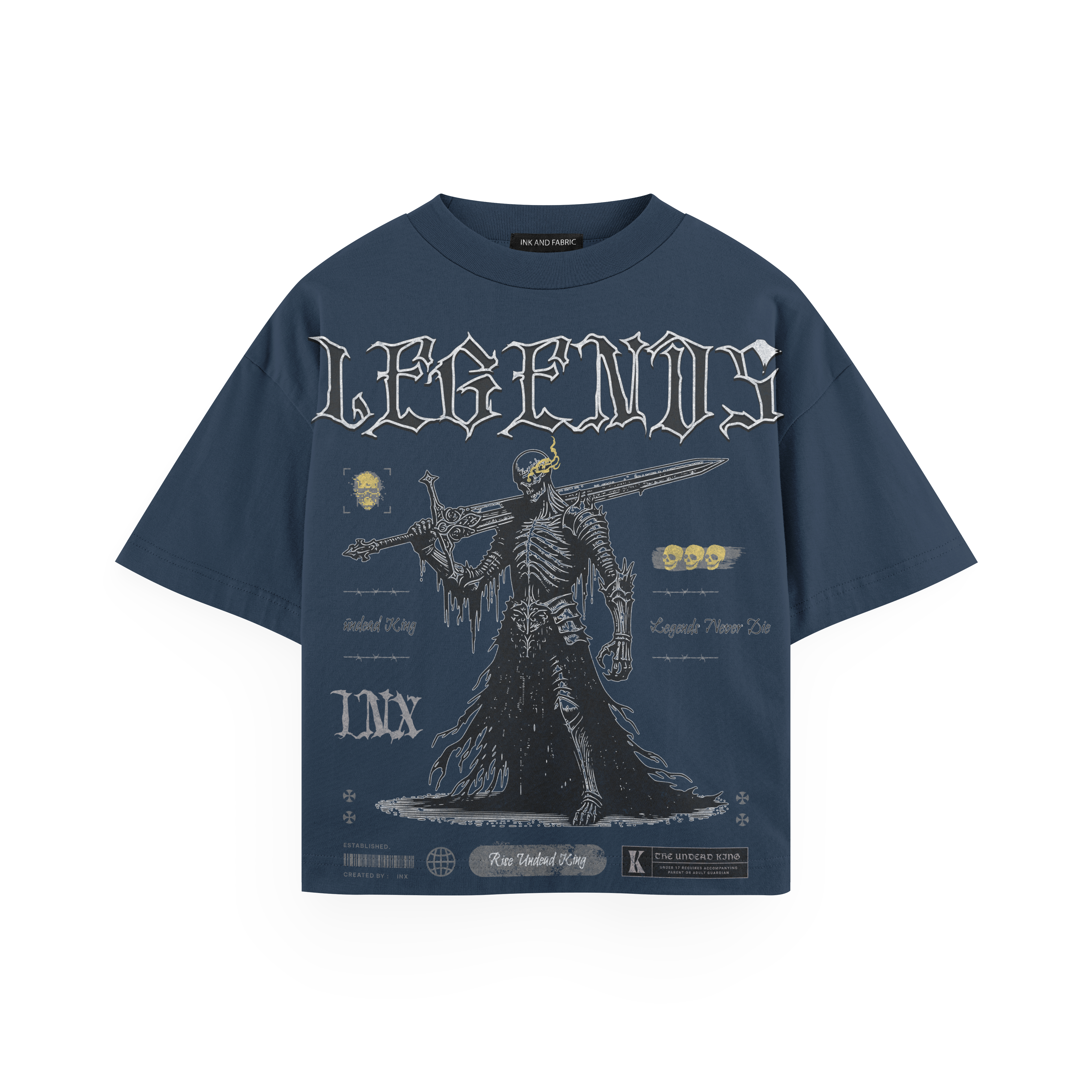 Legends Never Die Heavyweight Oversized T-Shirt