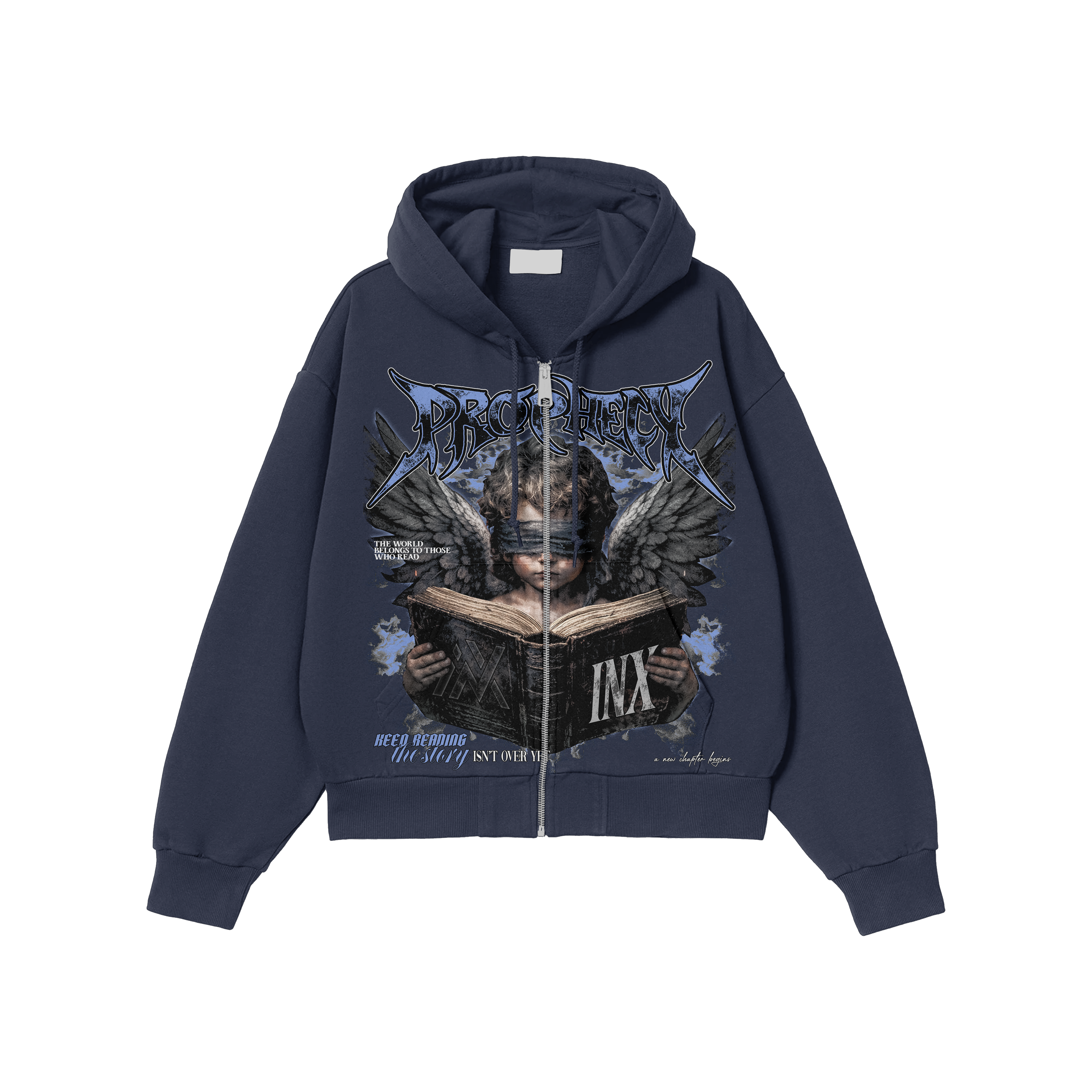 Prophecy Oversized Zip Up Hoodie